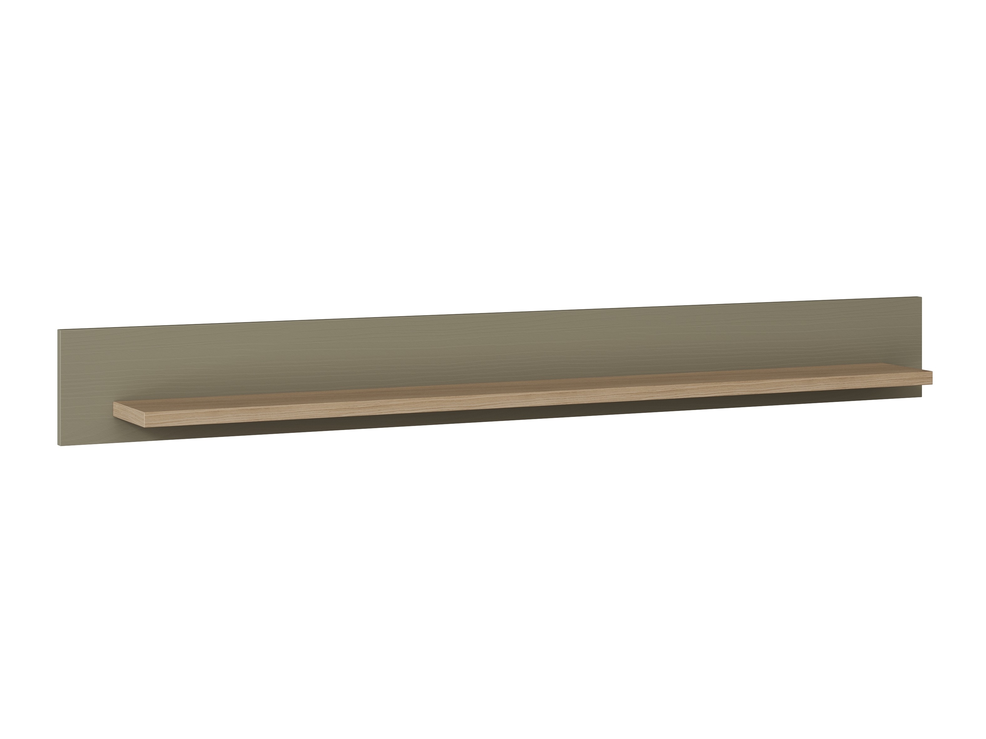 Skrivebord Fermaru 115 (Støvet grøn + Egetræ)
