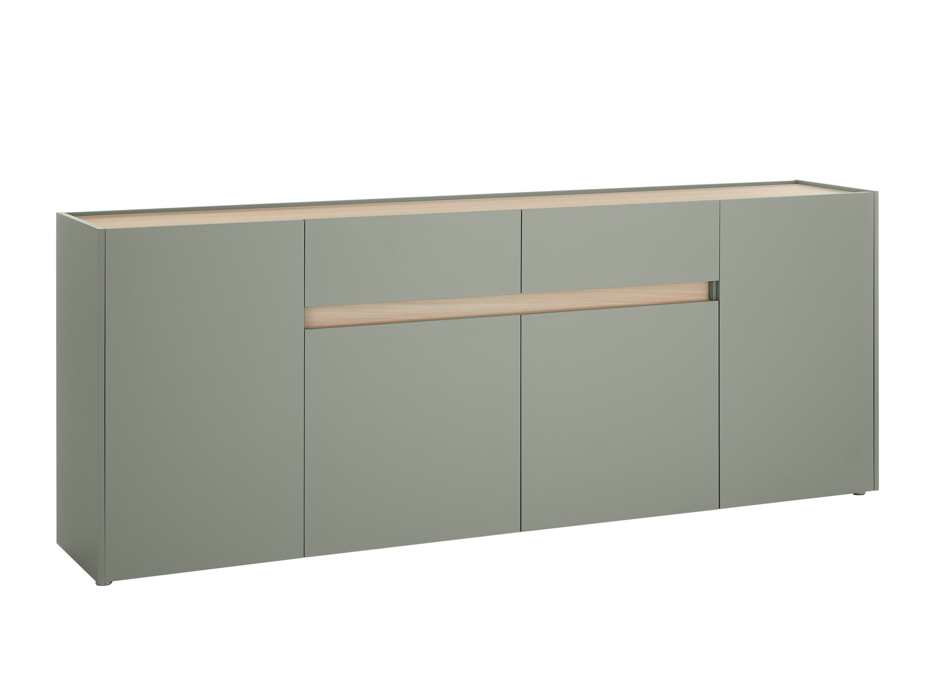 Kommode Elbsori 118 (Grøn + Egetræ)