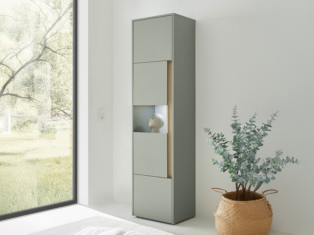 Reol Elbsori 100 (Grøn + Egetræ)