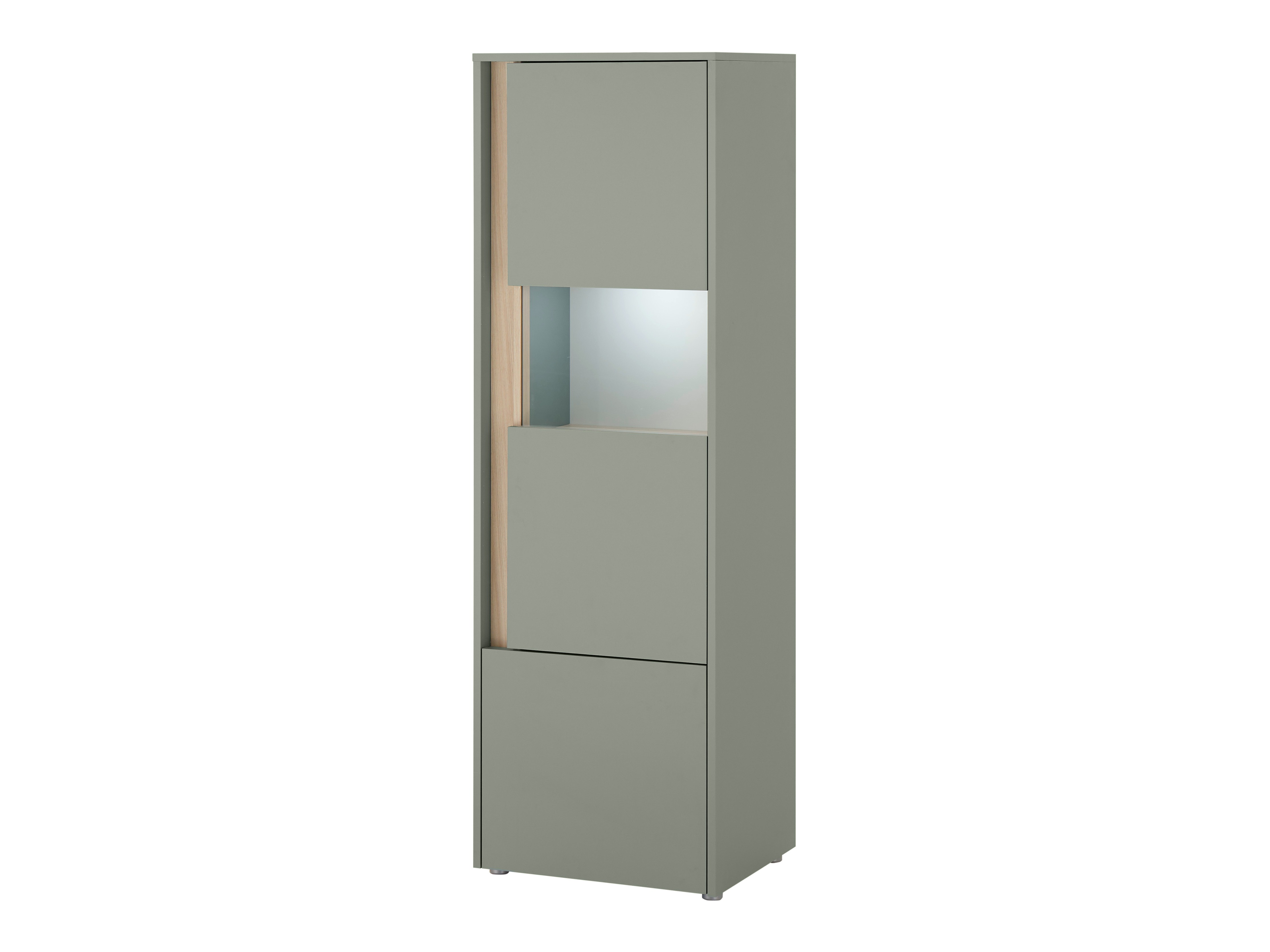 Reol Elbsori 102 (Grøn + Egetræ)