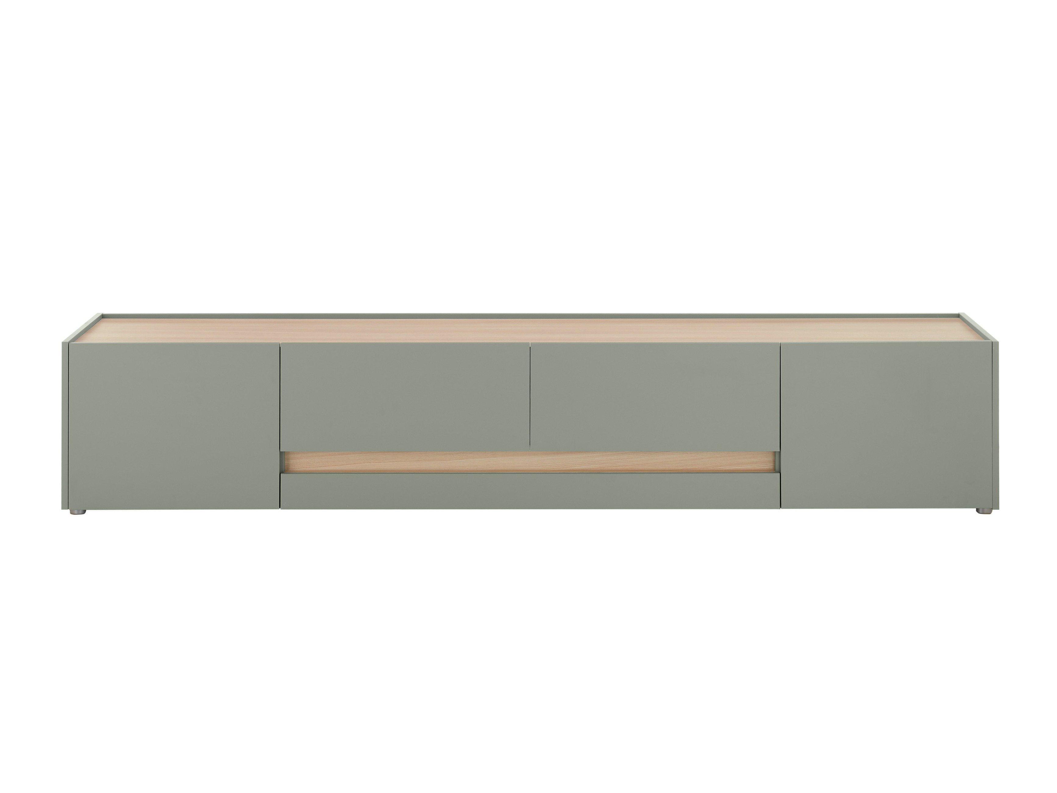 TV-bord Elbsori 116 (Grøn + Egetræ)