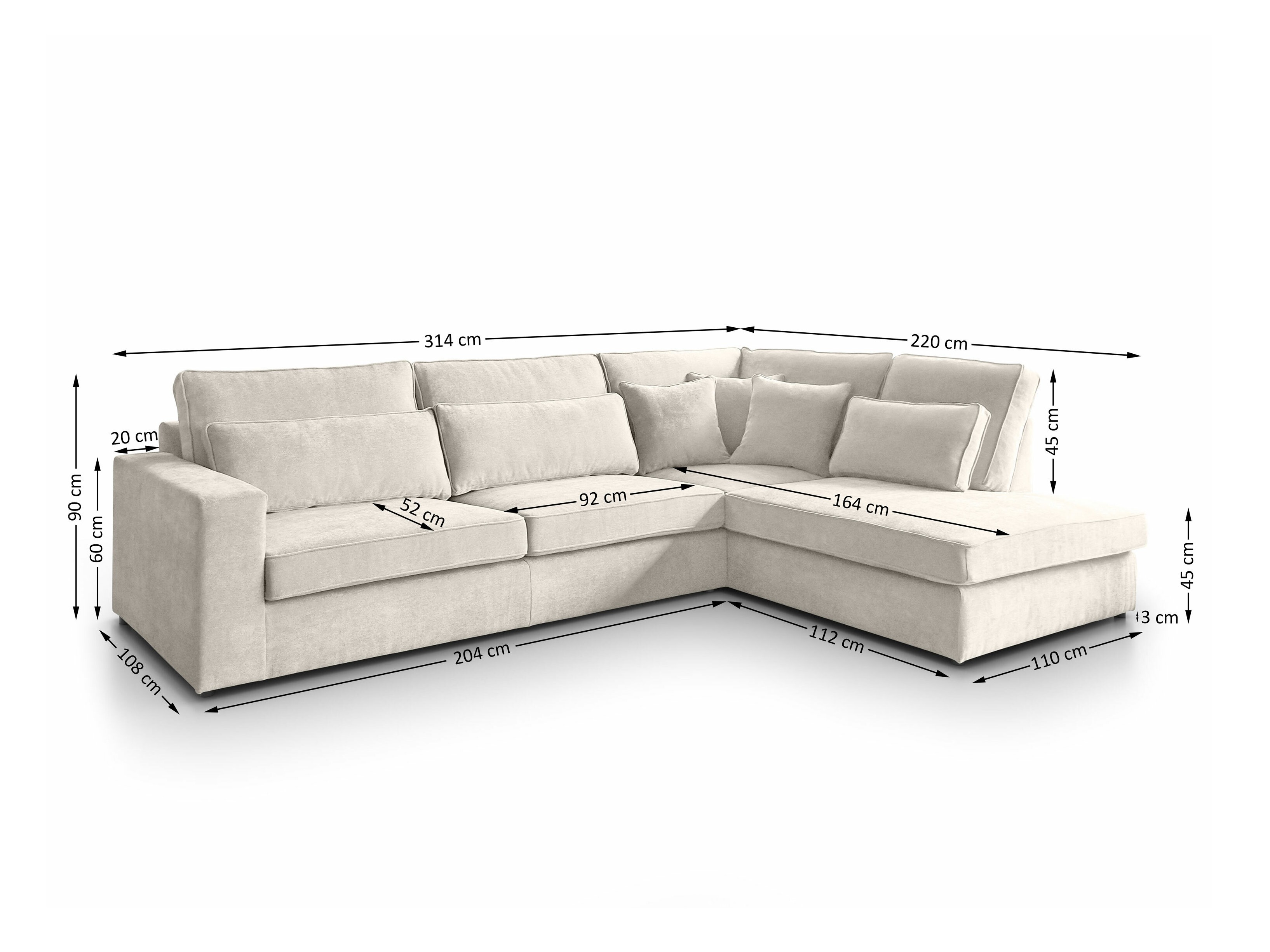 Hjørnesofa Margate 122 (Sereno 681)