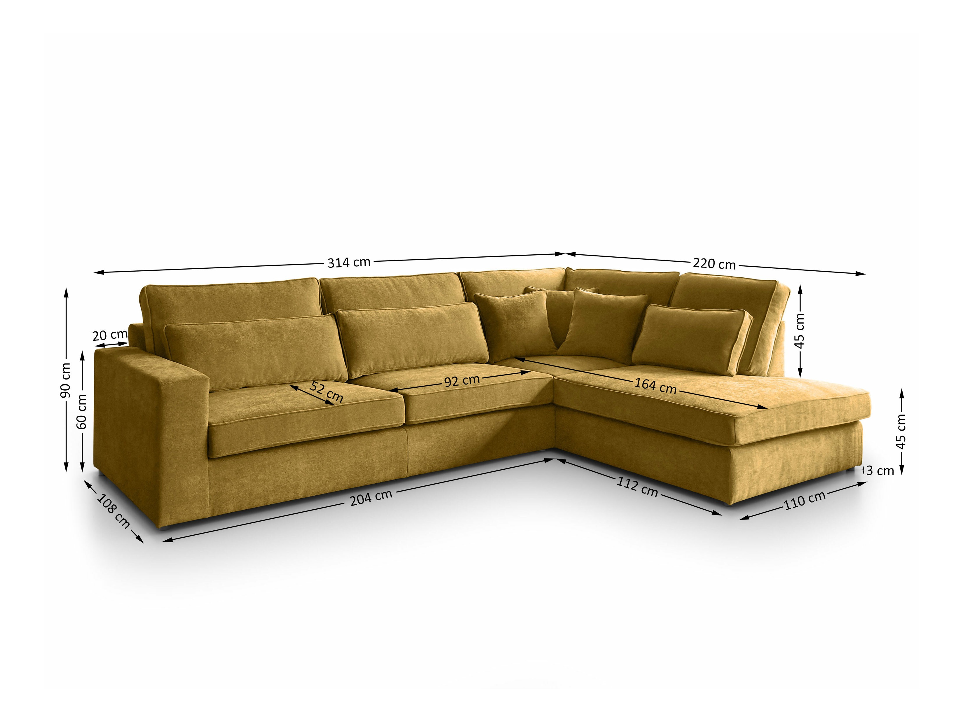 Hjørnesofa Margate 122 (Sereno 689)