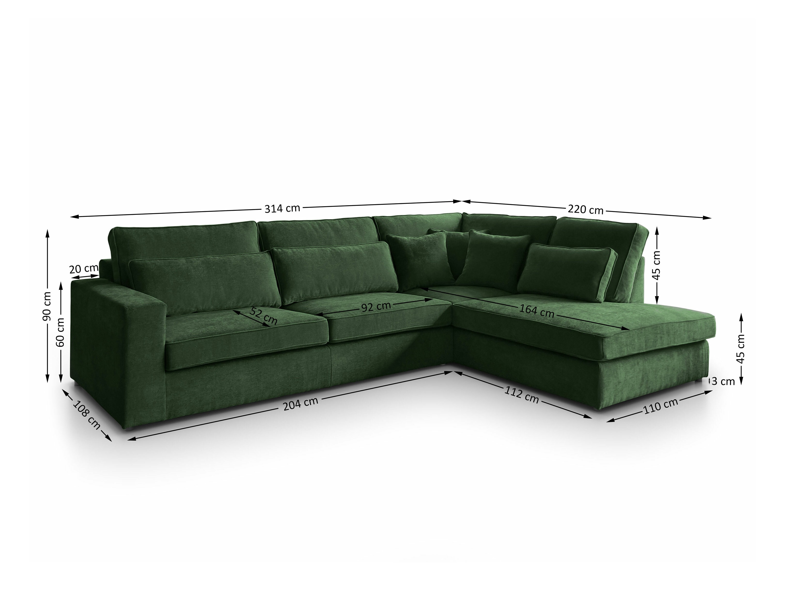 Hjørnesofa Margate 122 (Sereno 690)