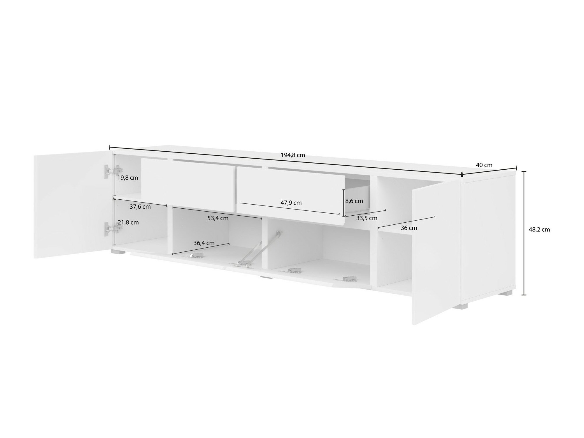 TV-bord Elbleve 100 (Sort)