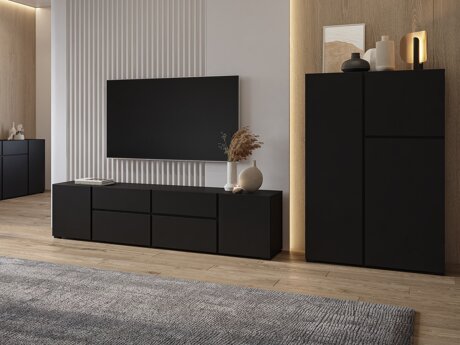 Stuemøbelsæt Elbleve 104 (Sort)