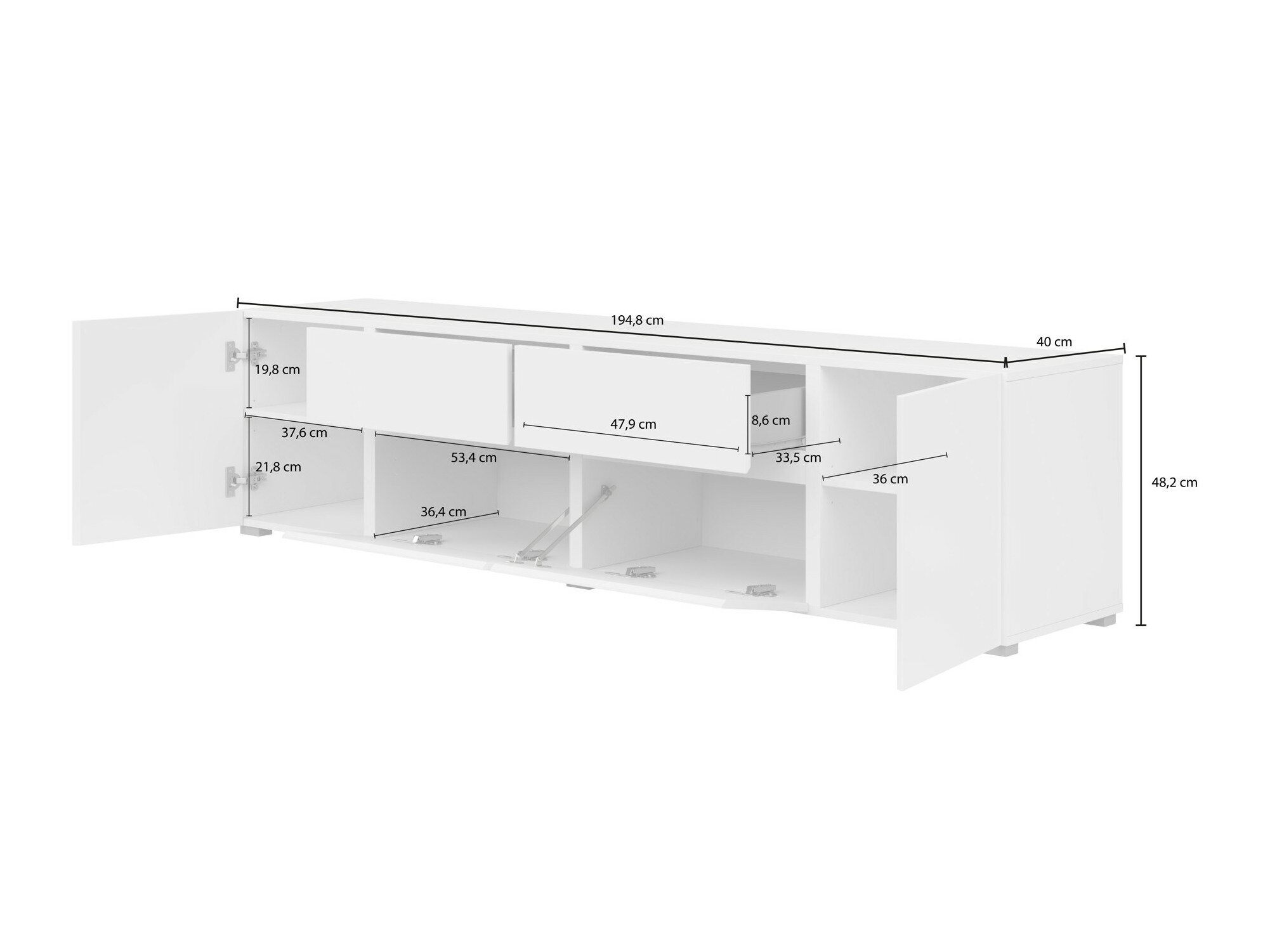 Stuemøbelsæt Elbleve 104 (Sort)