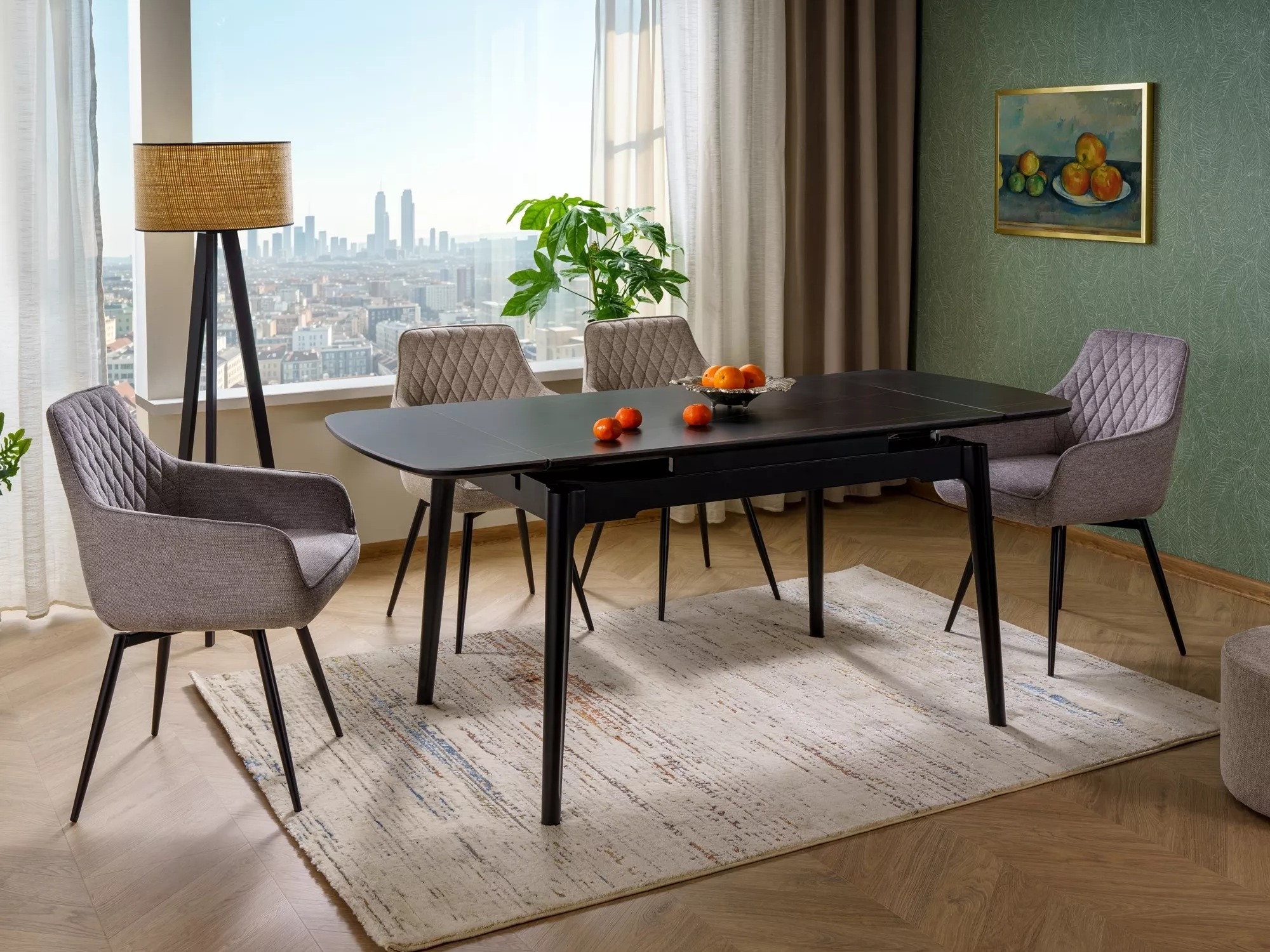 Bord Detroit 921 (Sort marmor)