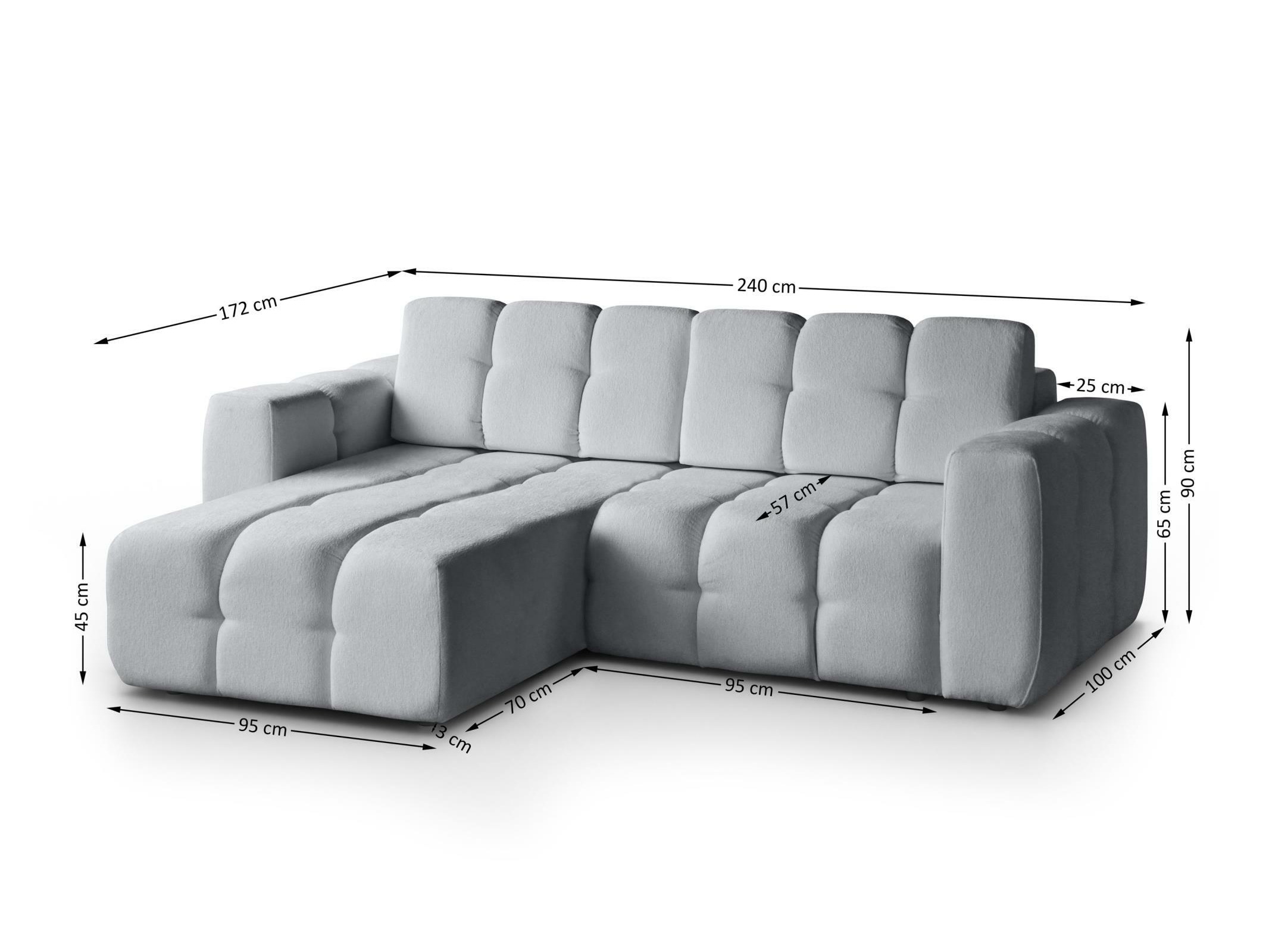 Hjørnesofa Margate 129 (Raven 06)