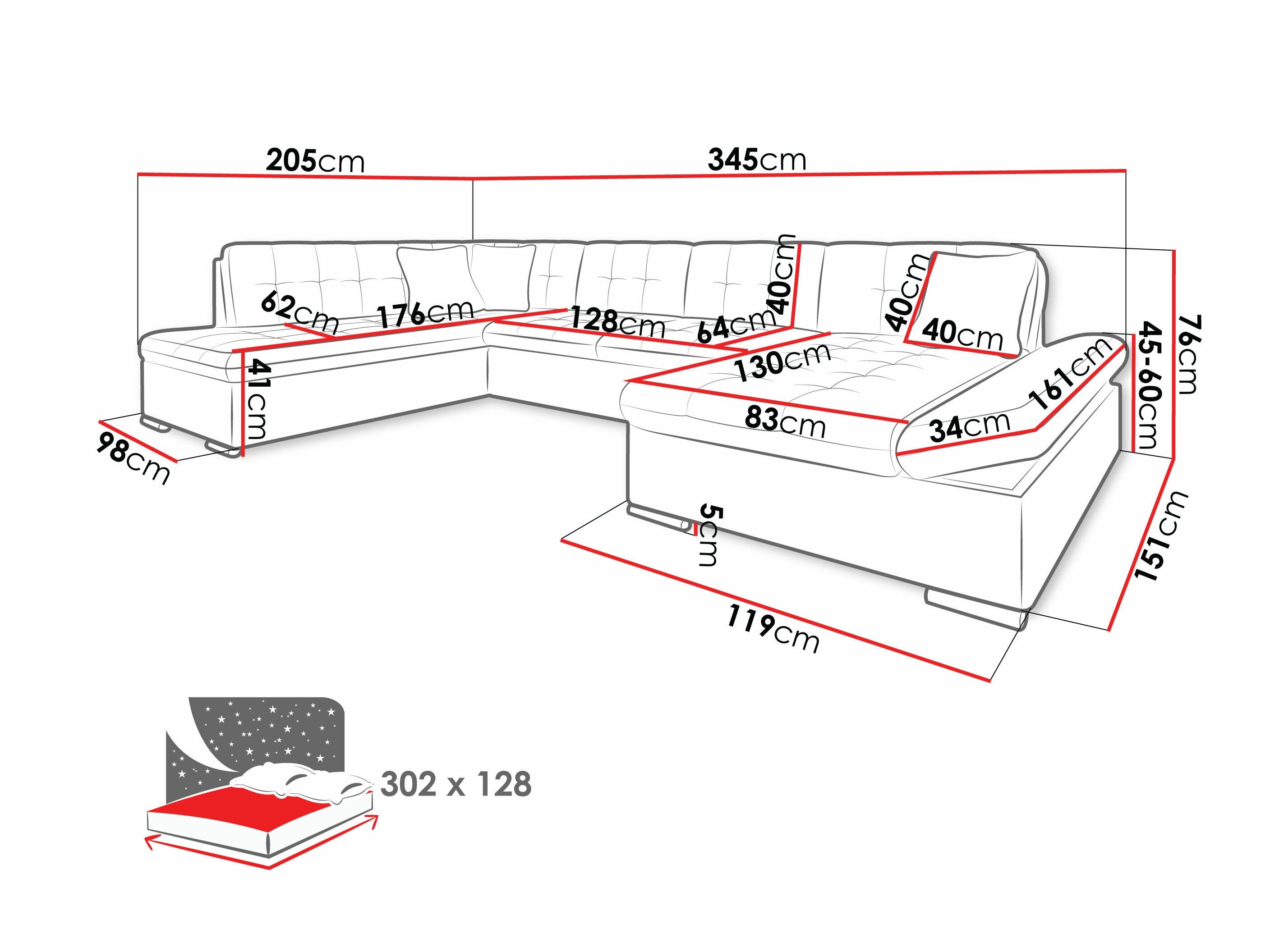 Hjørnesofa Comfivo 149 (Manila 16 + Manila 18)