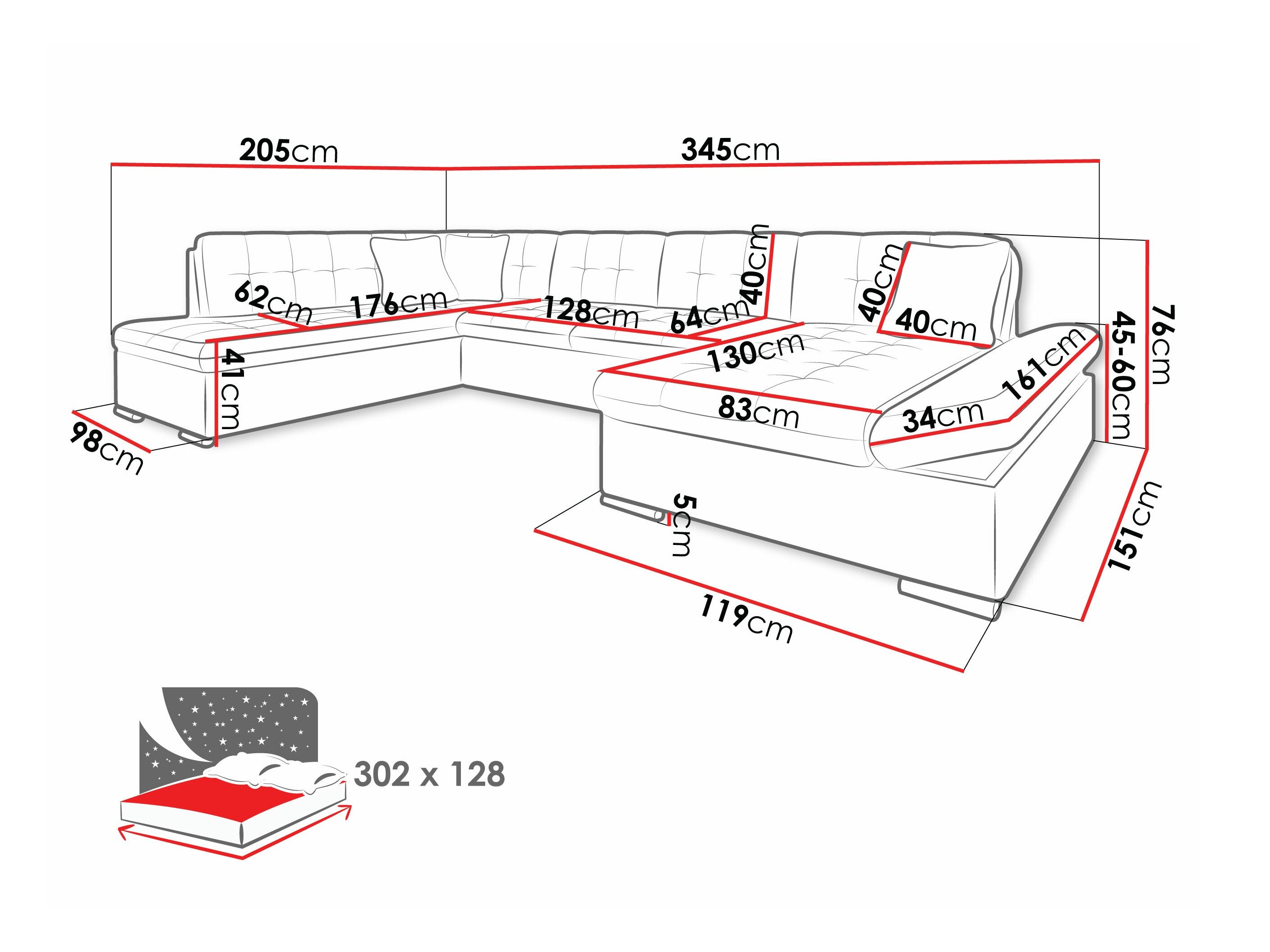 Hjørnesofa Comfivo 149 (Soft 011 + Lux 06 + Lux 05)