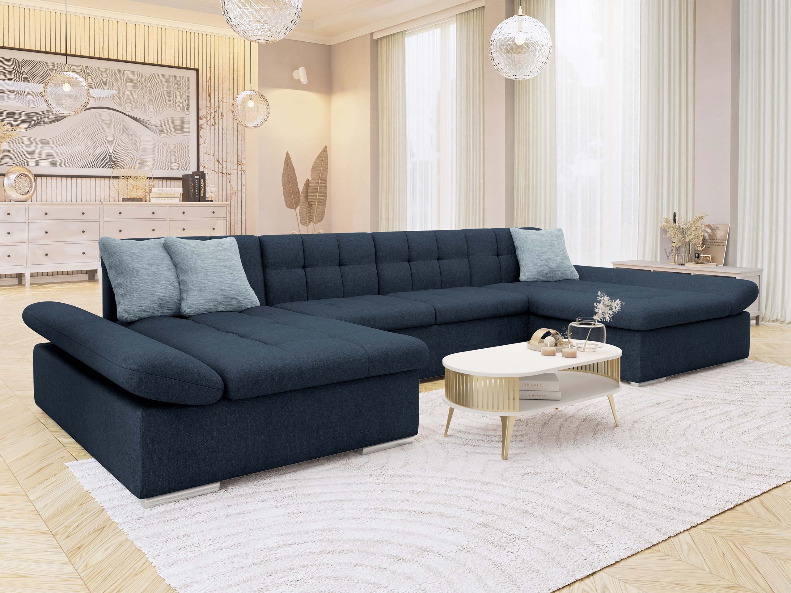 Hjørnesofa Comfivo Ficus II (Maya 09 + Mokka 71)