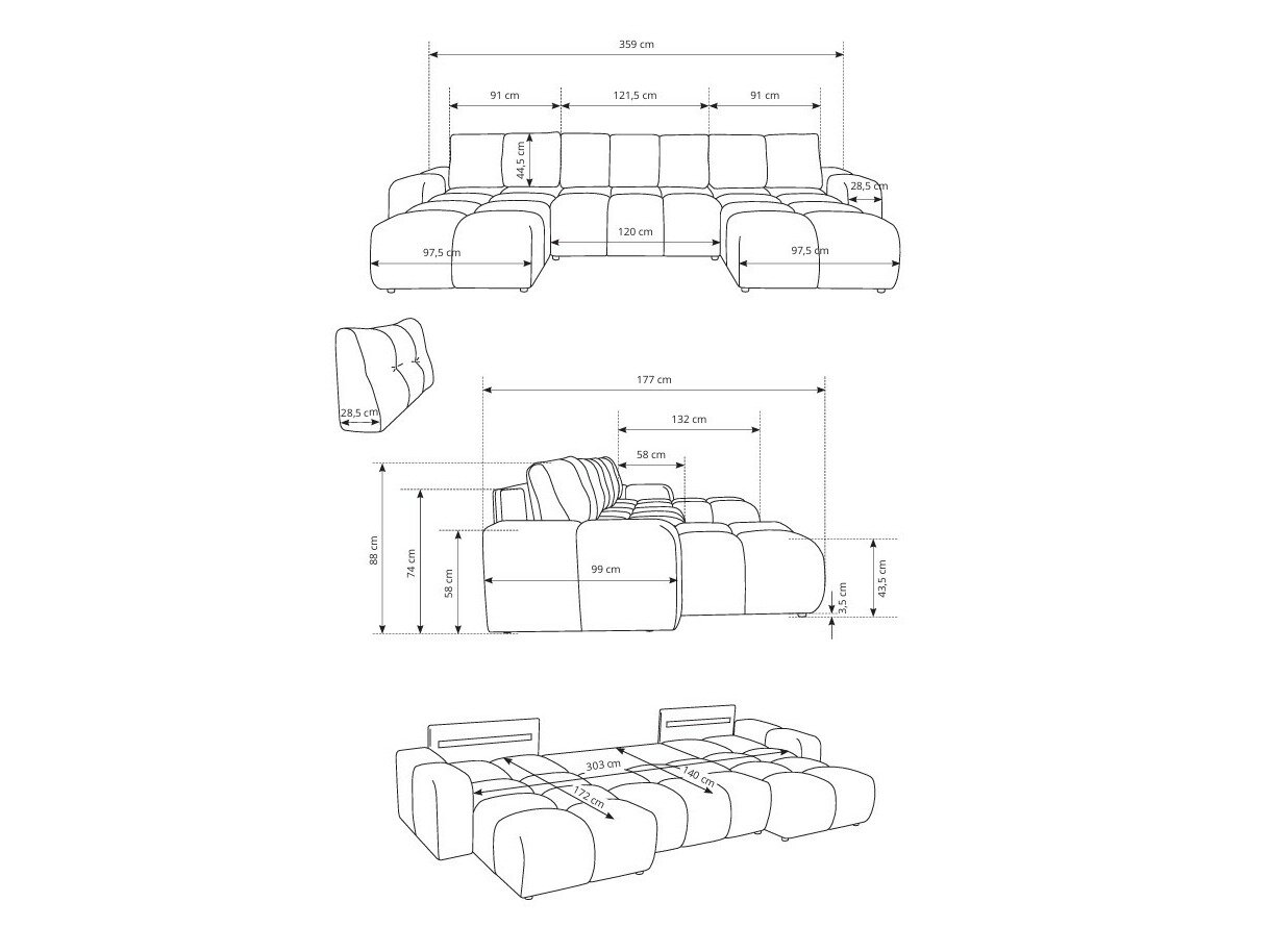 Hjørnesofa Kingston 198 (Curio 02)