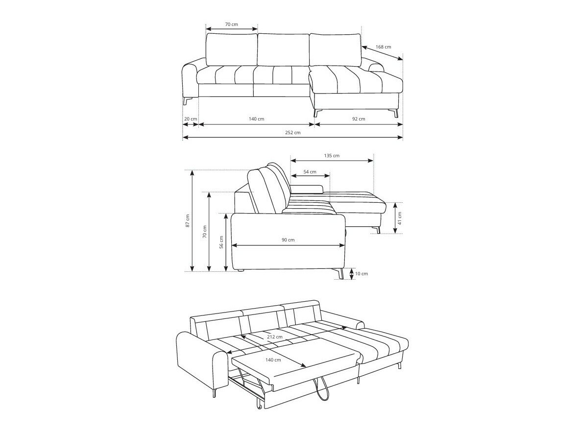Hjørnesofa Kingston 199 (Højre)