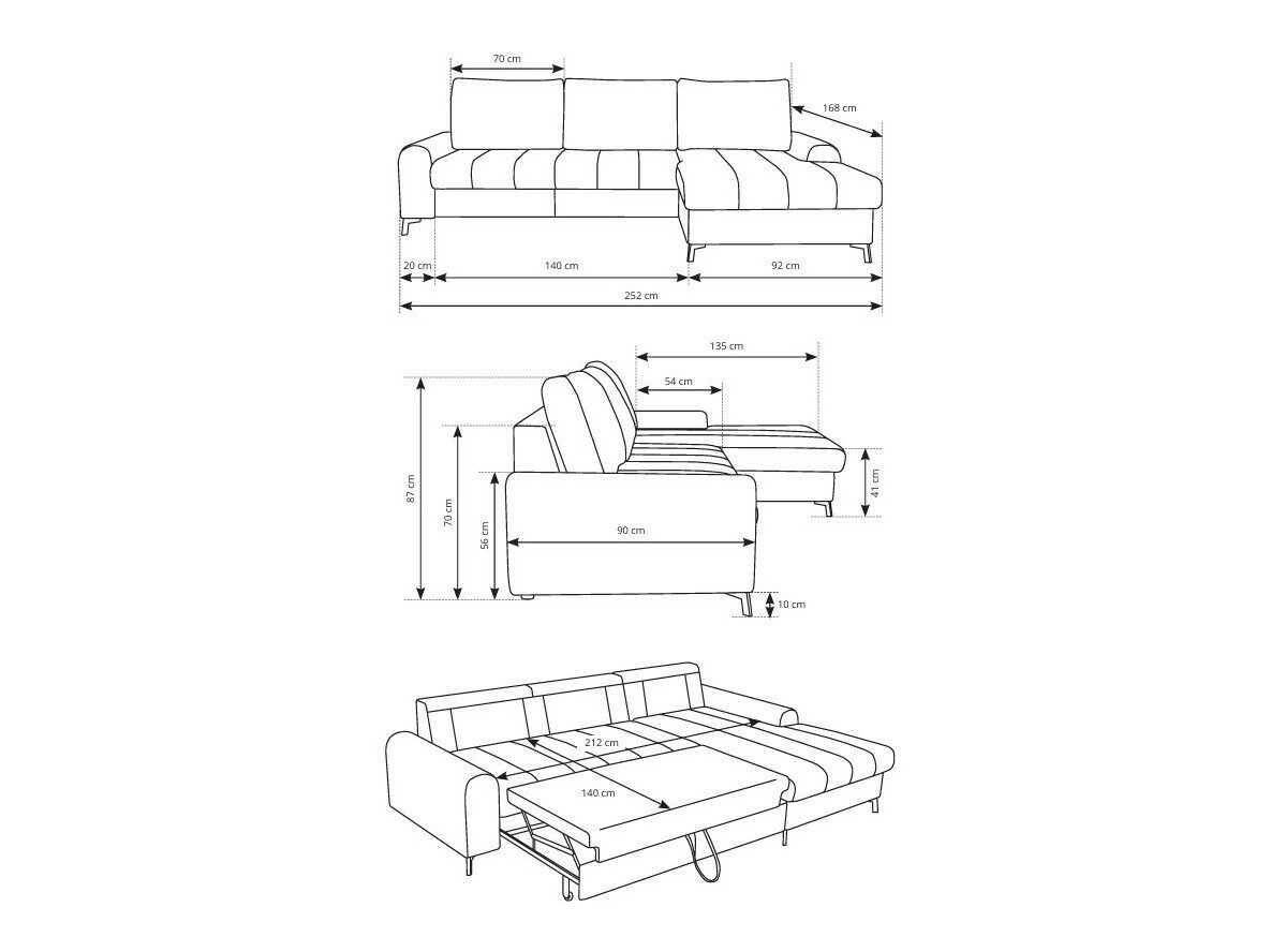 Hjørnesofa Kingston 199 (Venstre)