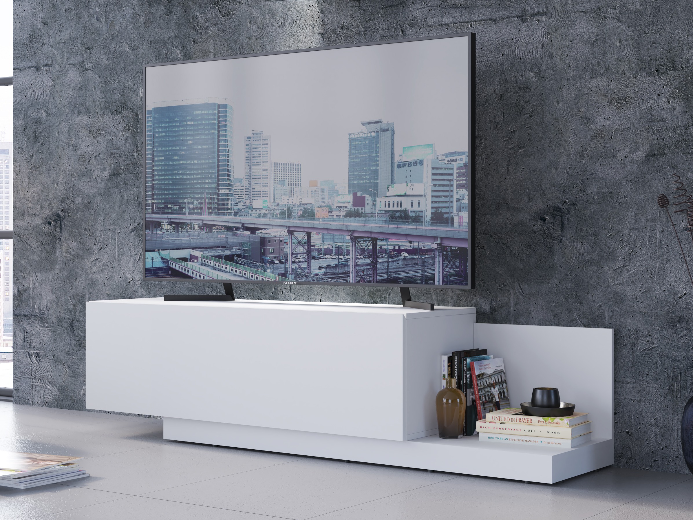 TV-bord Ontario 244 (Hvid)