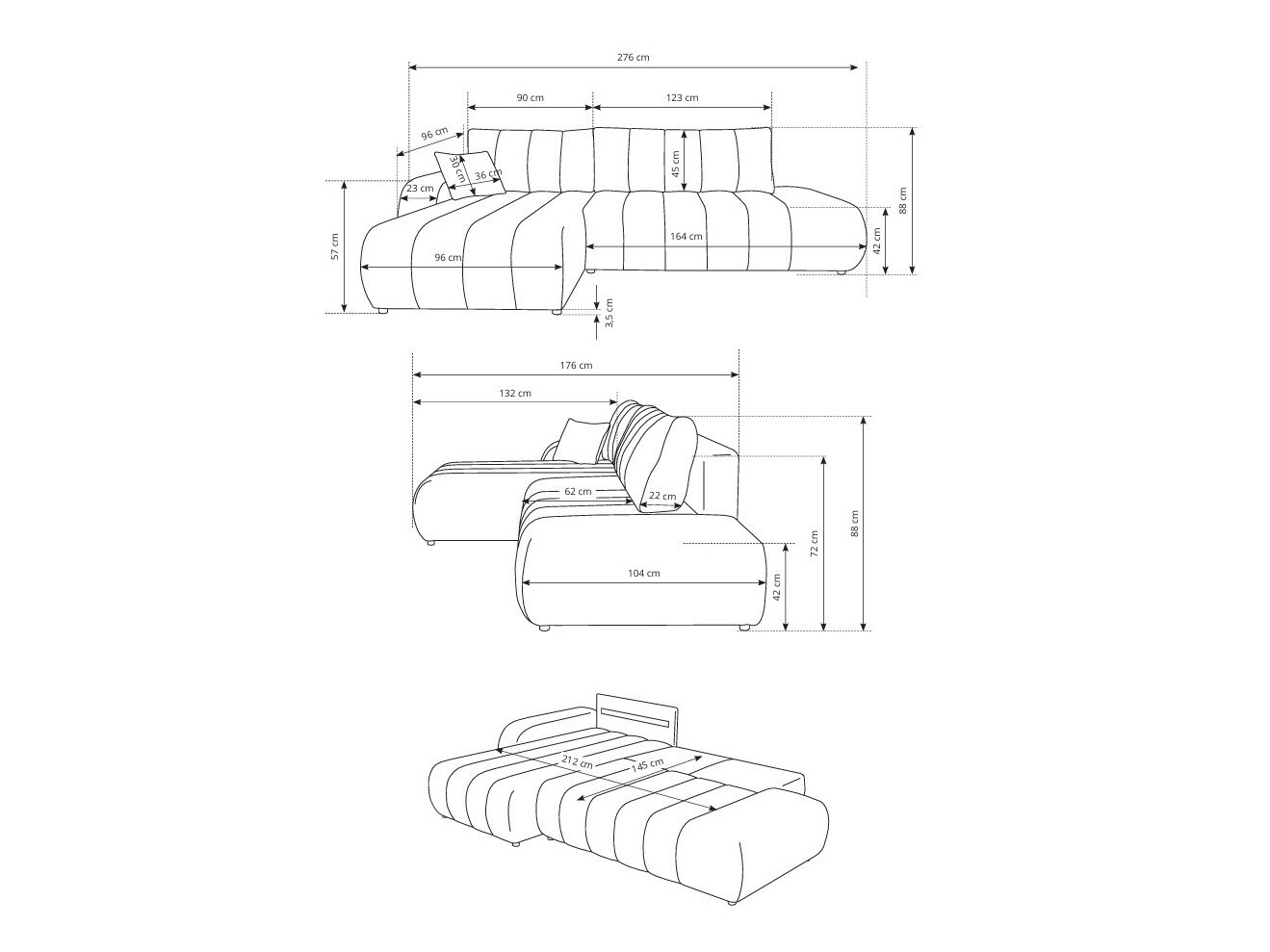 Hjørnesofa Kingston 152 (Lambi 01)