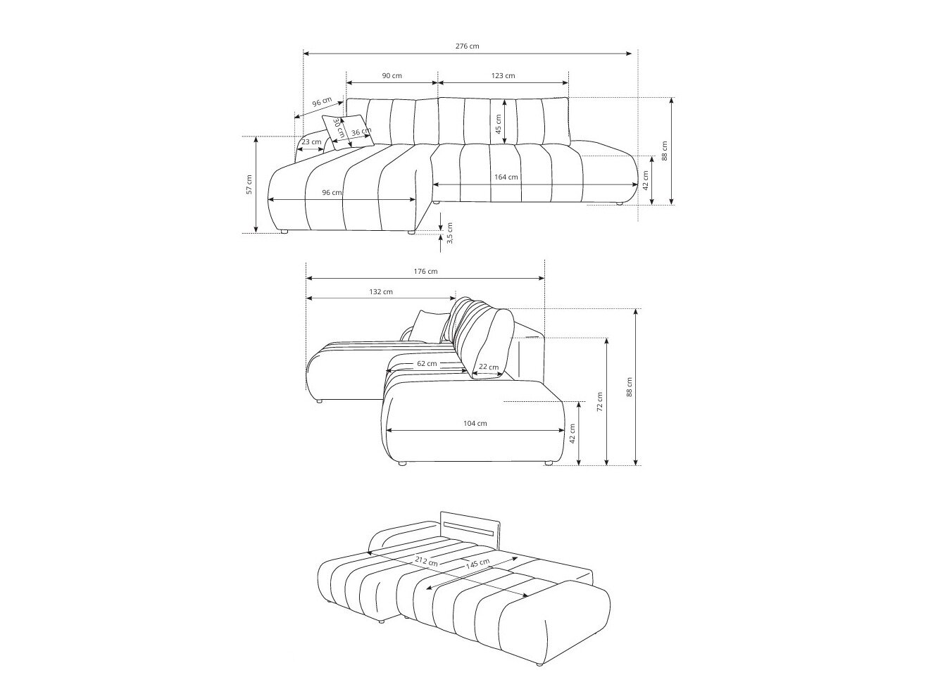 Hjørnesofa Kingston 152 (Lambi 04)