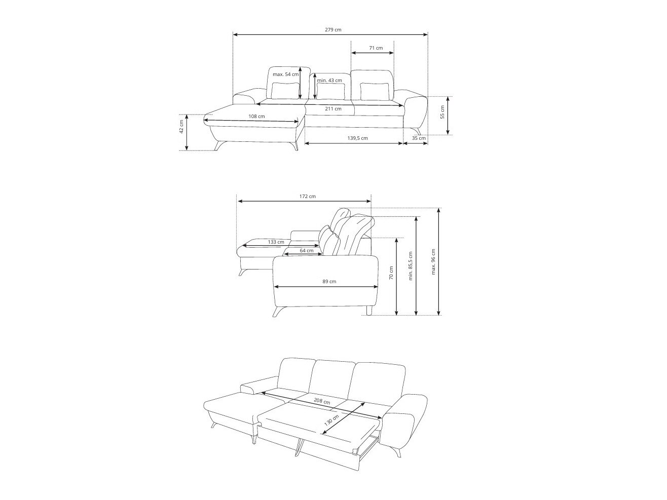 Hjørnesofa Kingston 200 (Avra 06)