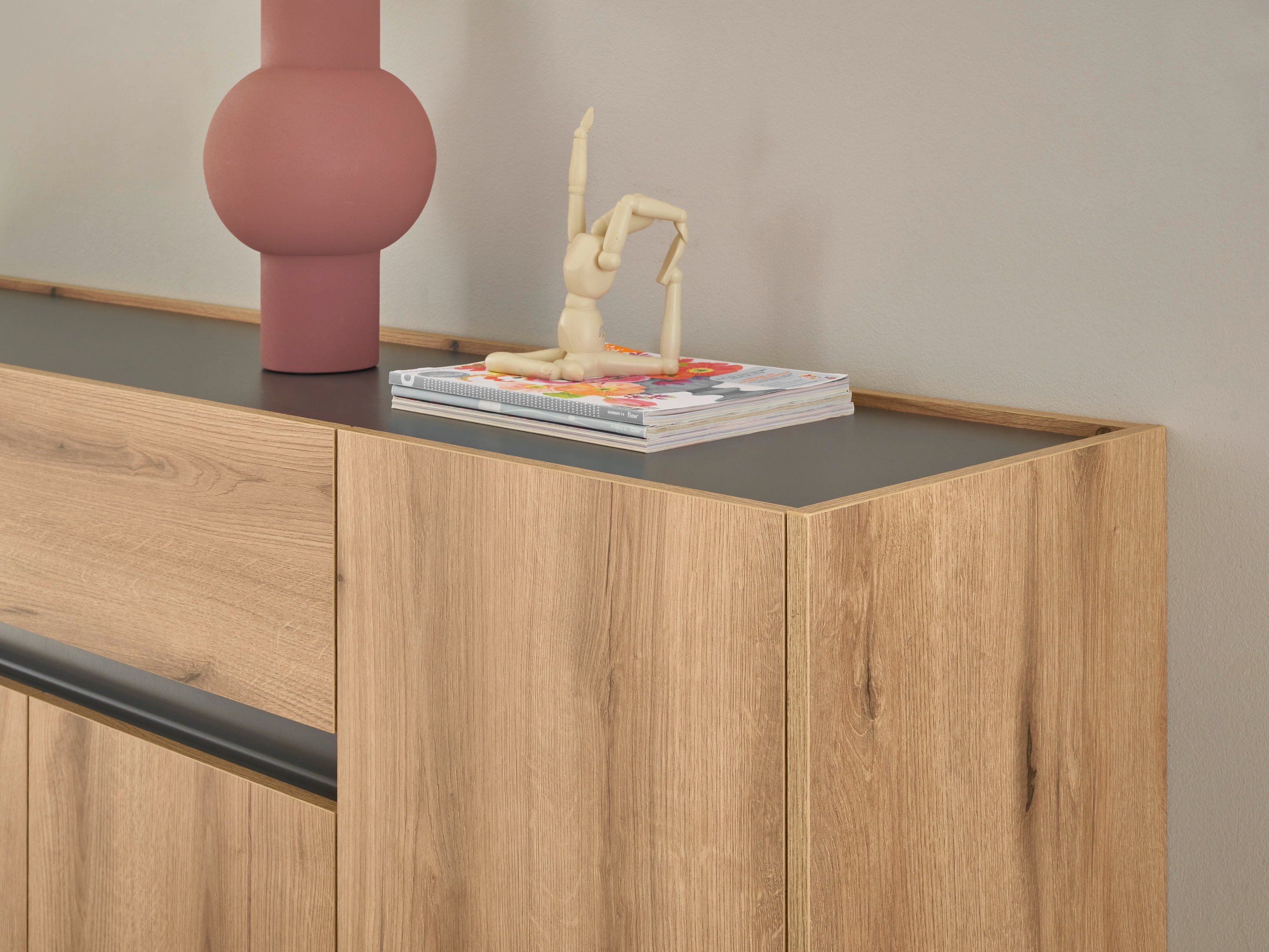 Kommode Elbsori 117 (Egetræ + Antracit)