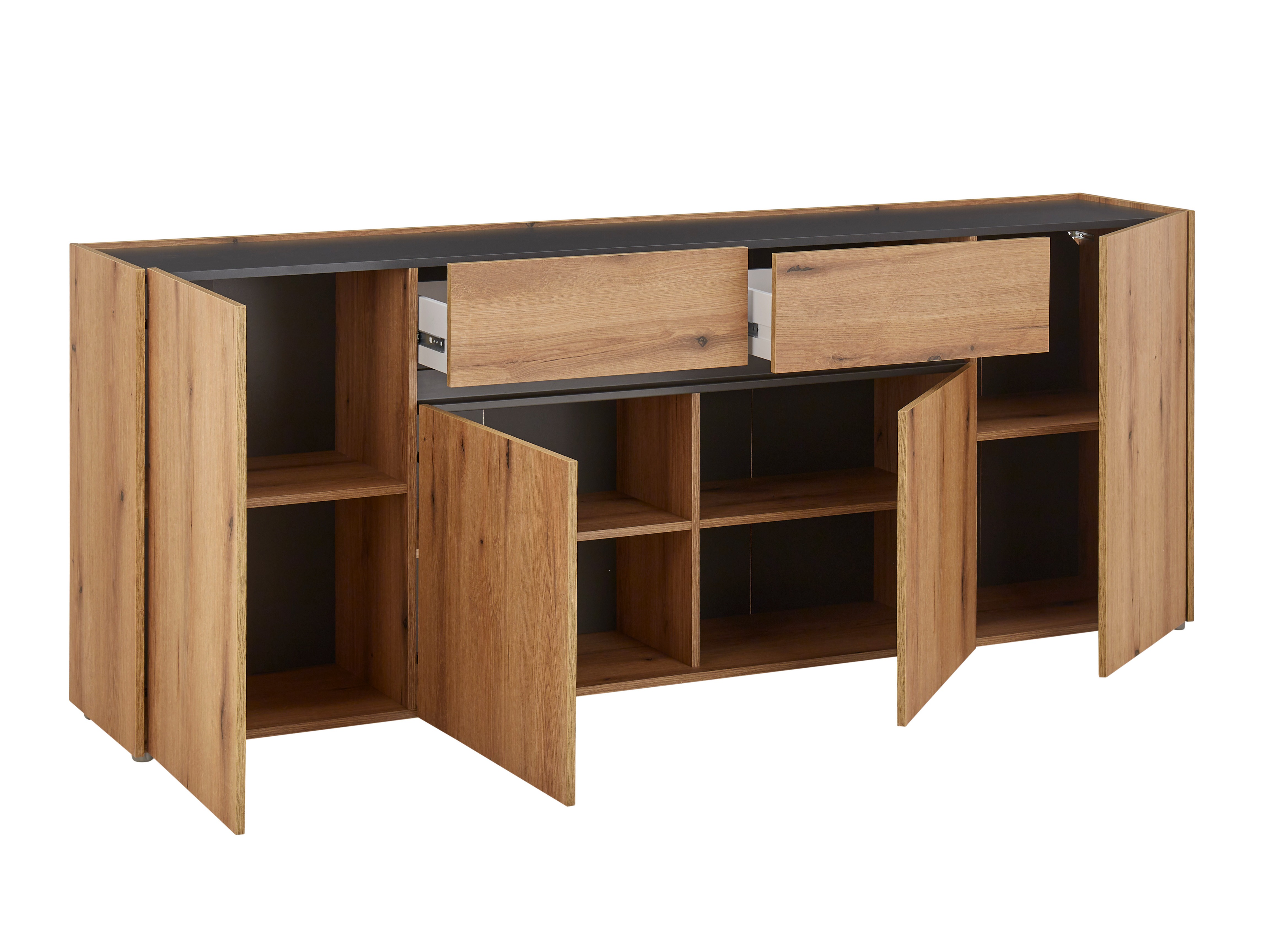 Kommode Elbsori 118 (Egetræ + Antracit)