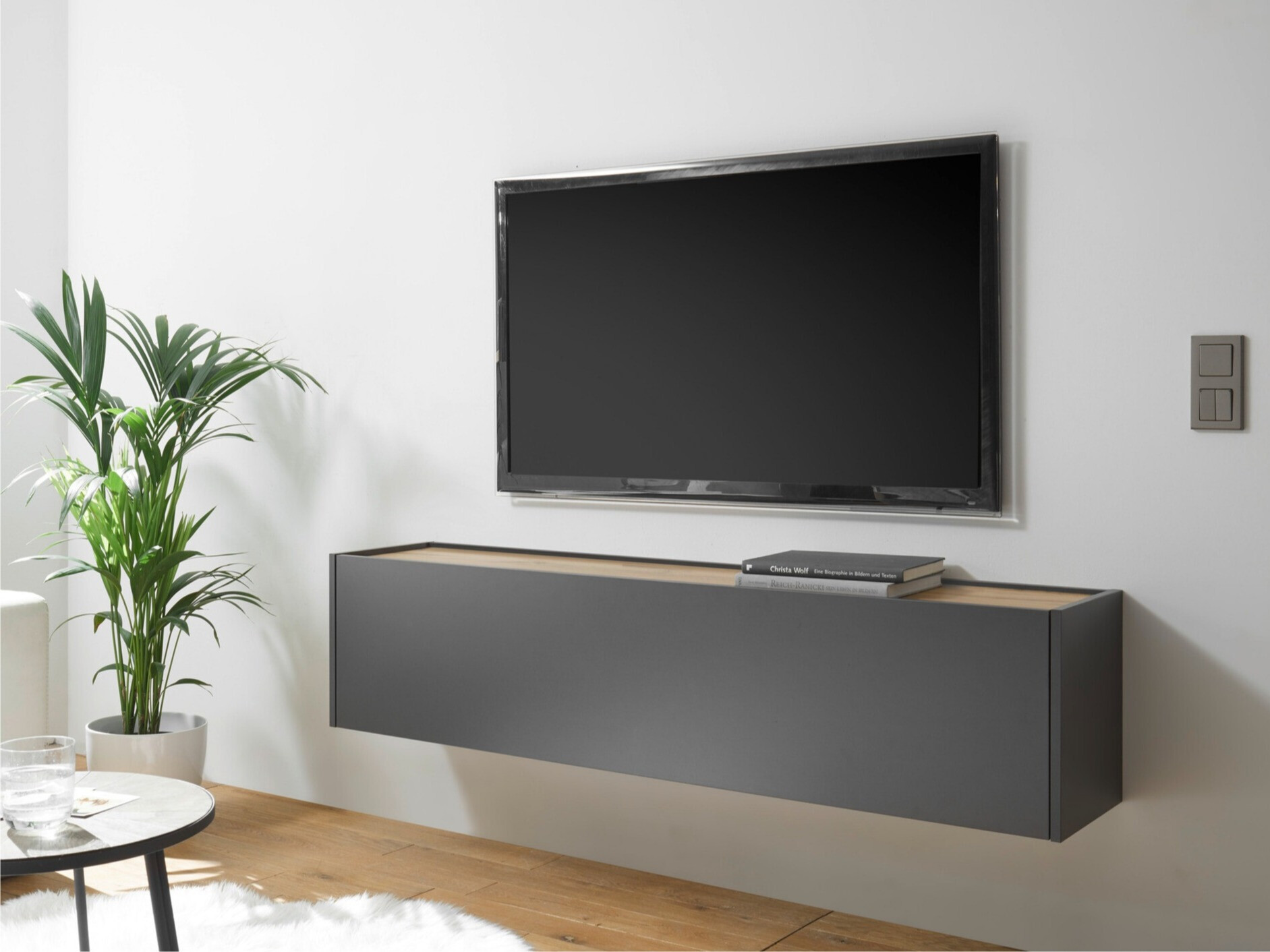 TV-bord Elbsori 108 (Antracit + Wotan eg)