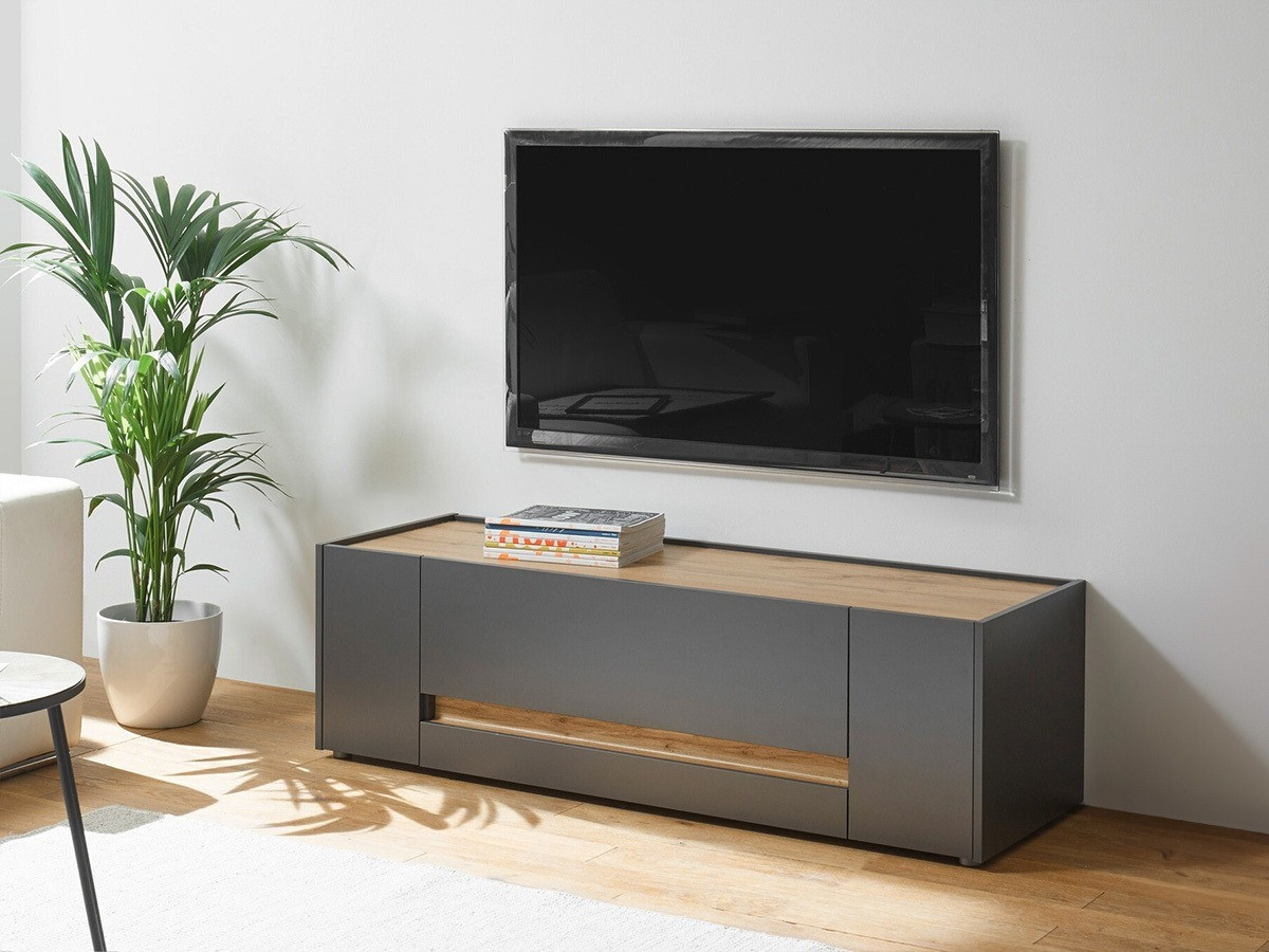 TV-bord Elbsori 114 (Antracit + Wotan eg)