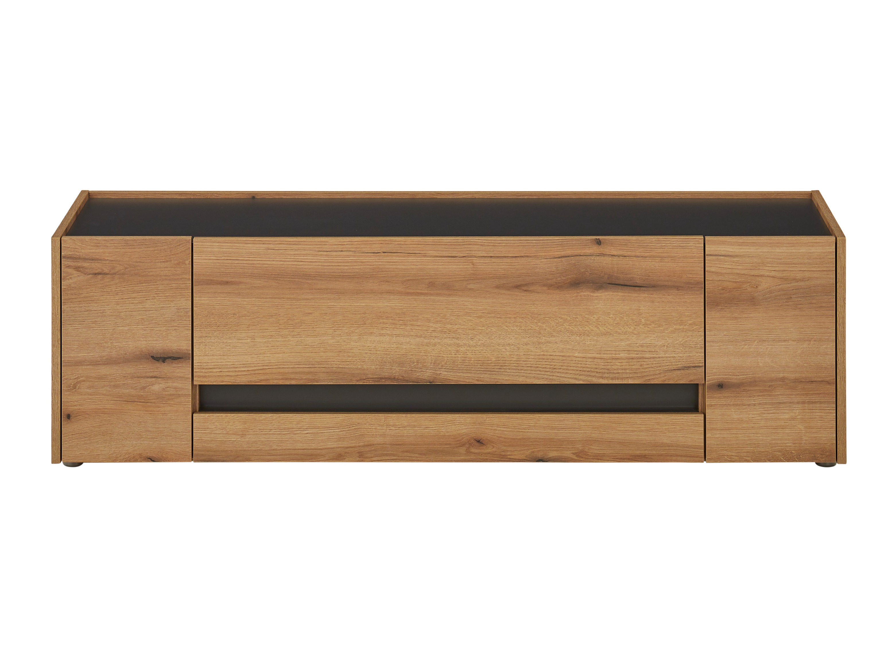 TV-bord Elbsori 114 (Egetræ + Antracit)
