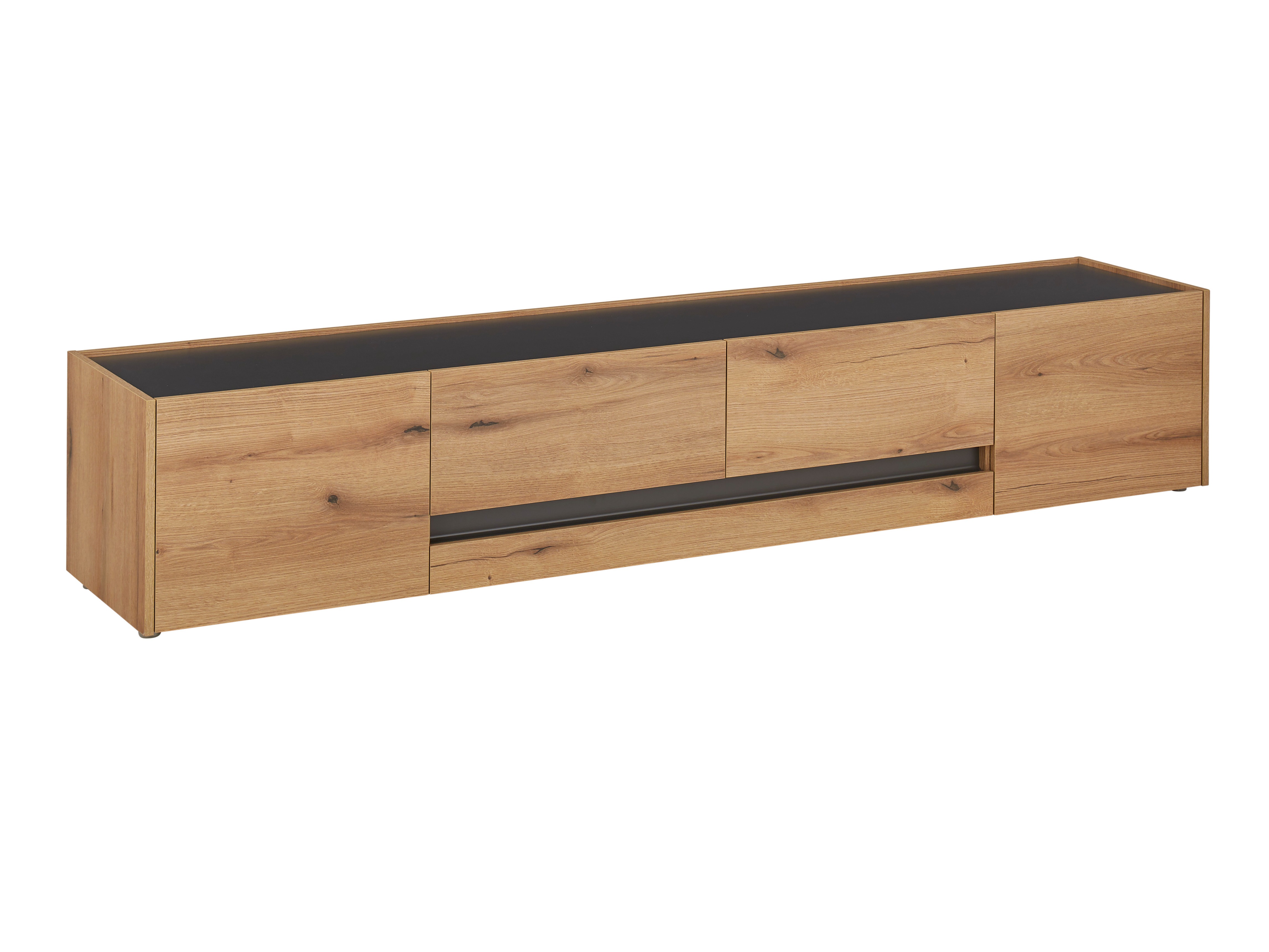 TV-bord Elbsori 116 (Egetræ + Antracit)