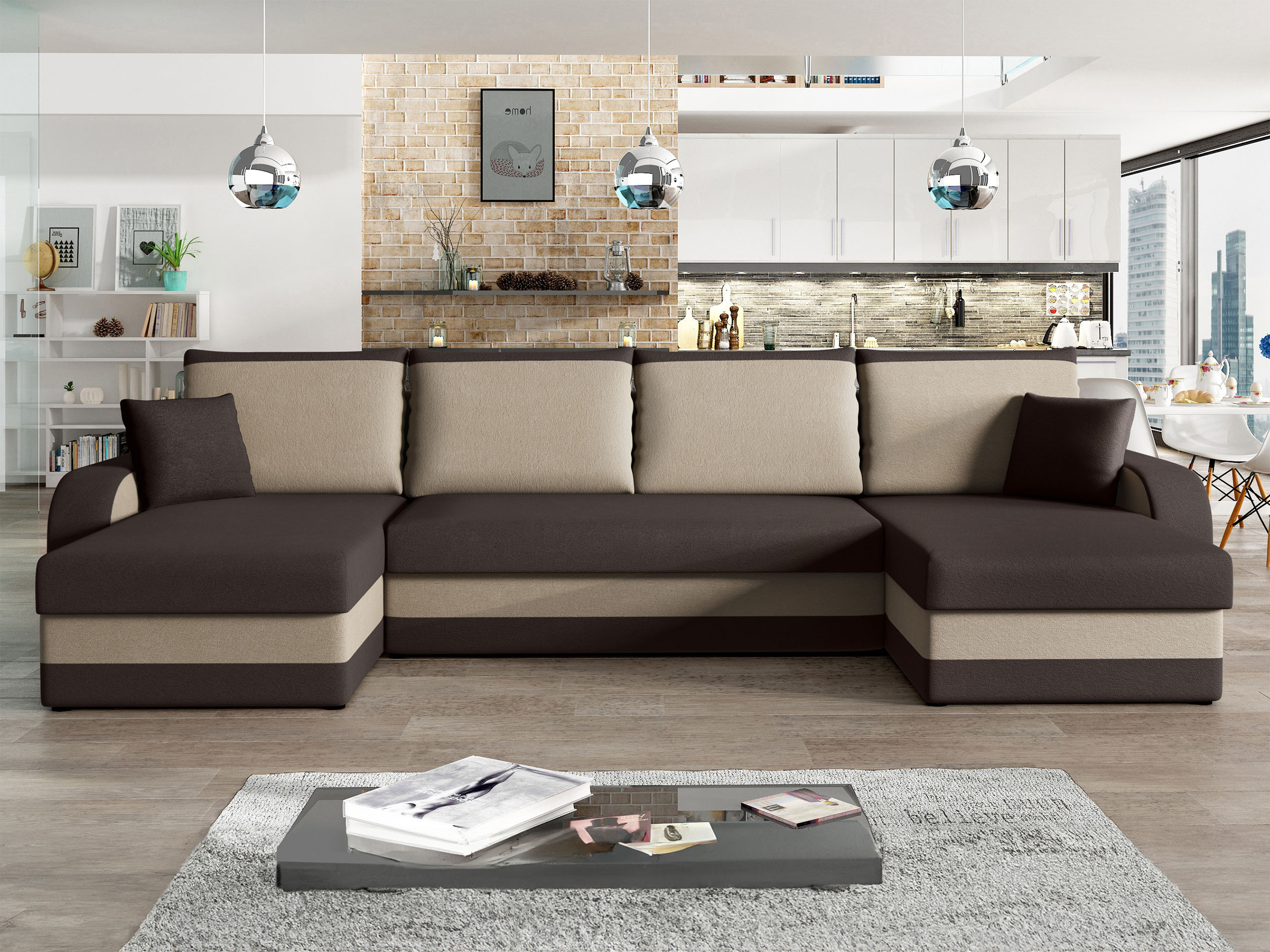 Hjørnesofa Comfivo Melissa IV (Alova 68 + Alova 07)
