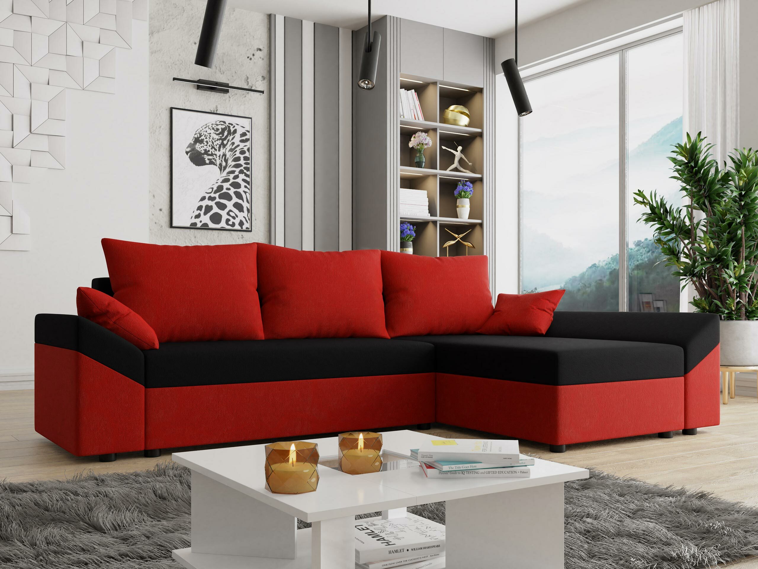 Hjørnesofa Memphis 104 (Alova 46 + Alova 04)