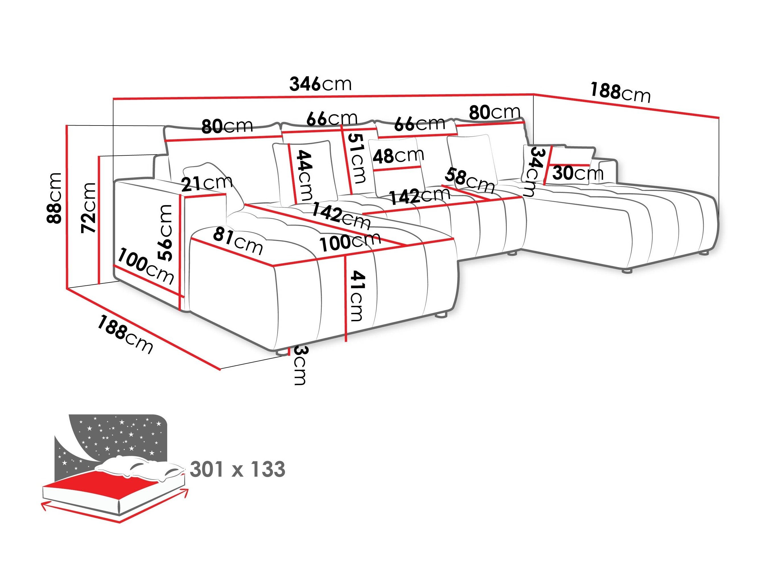 Hjørnesofa Bountiful 105 (Velo 633)