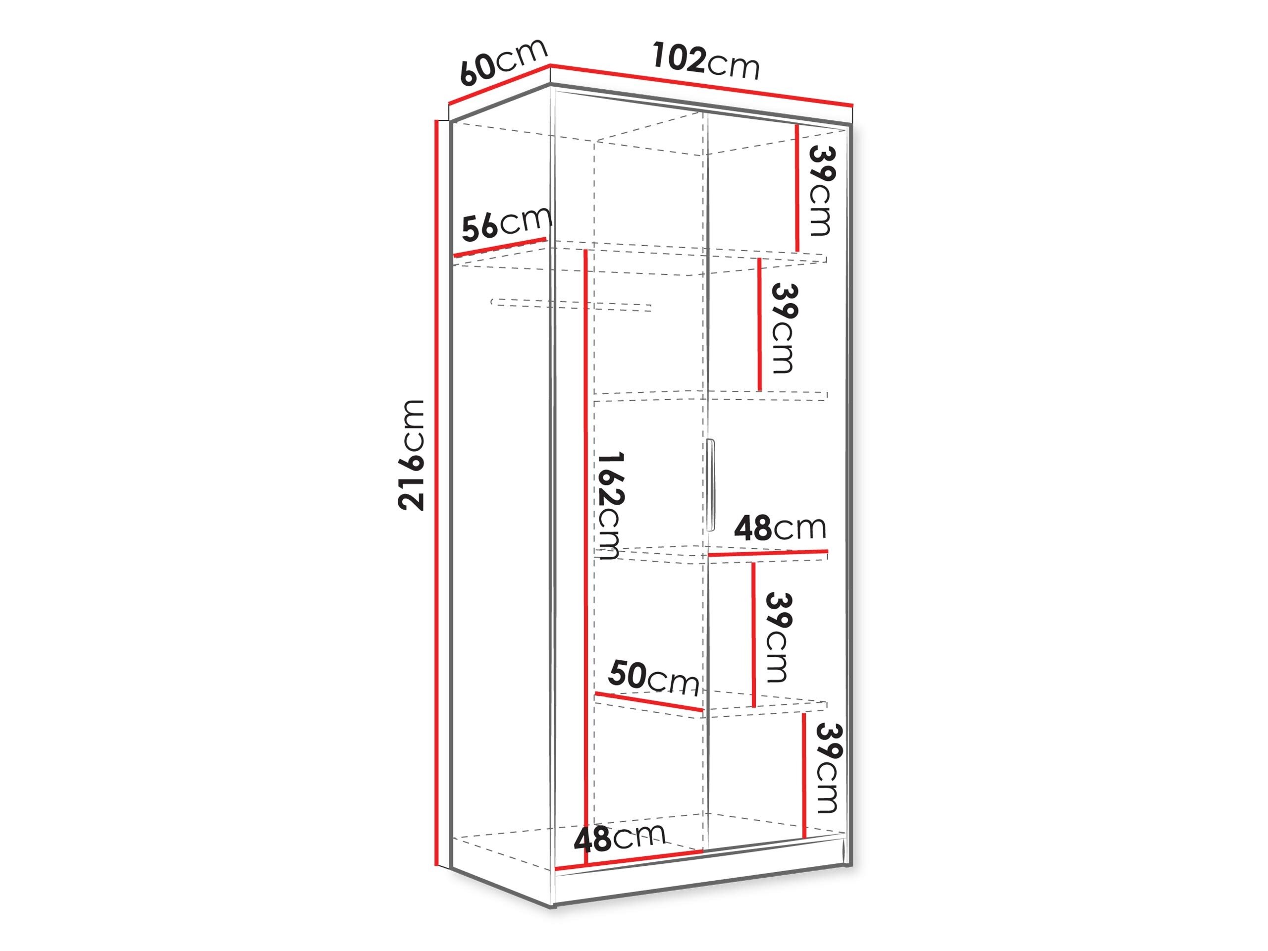 Garderobeskab Comfivo Larmire 122 (Beige)
