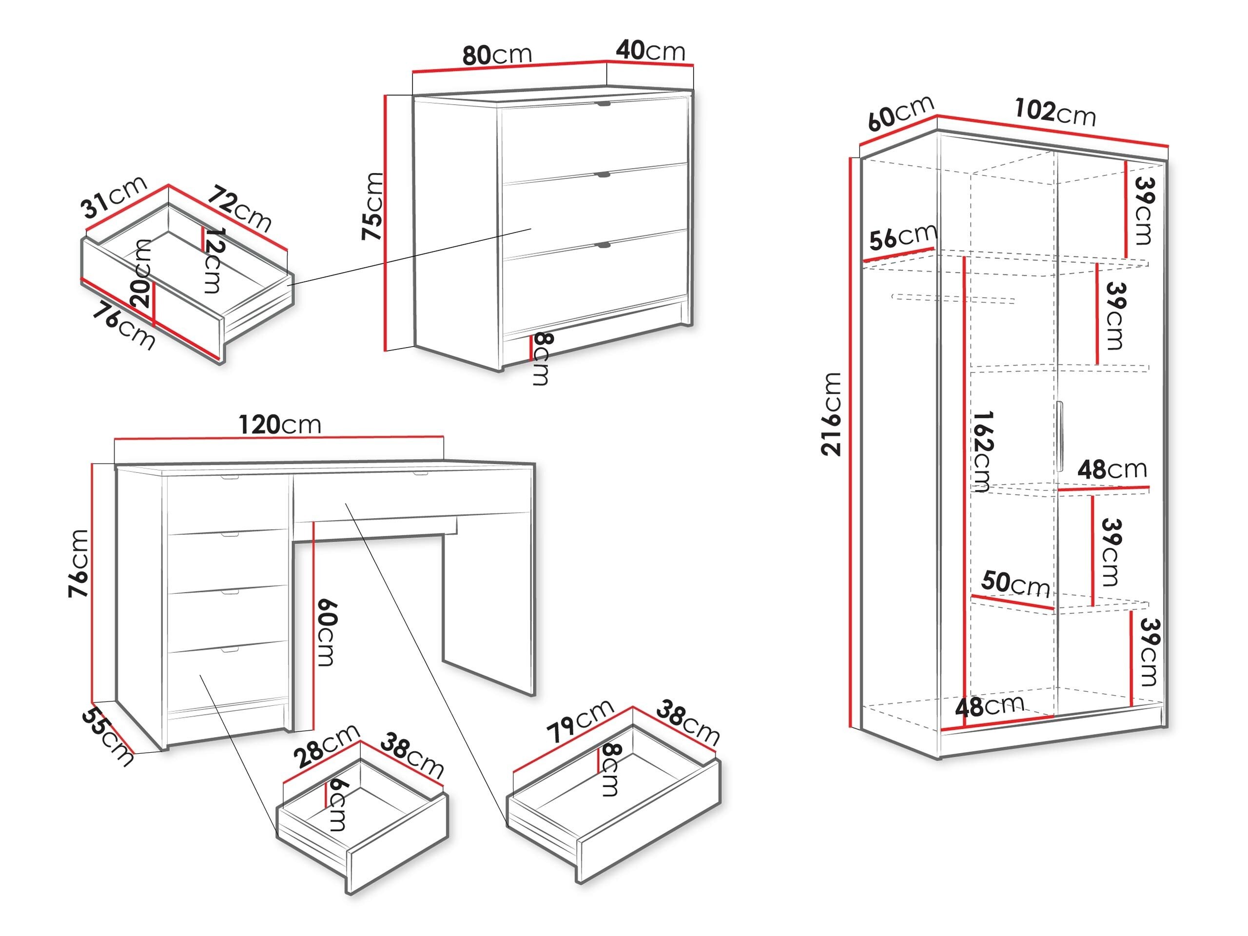 Hjemmekontorsæt Comfivo Larmire 123 (Beige)