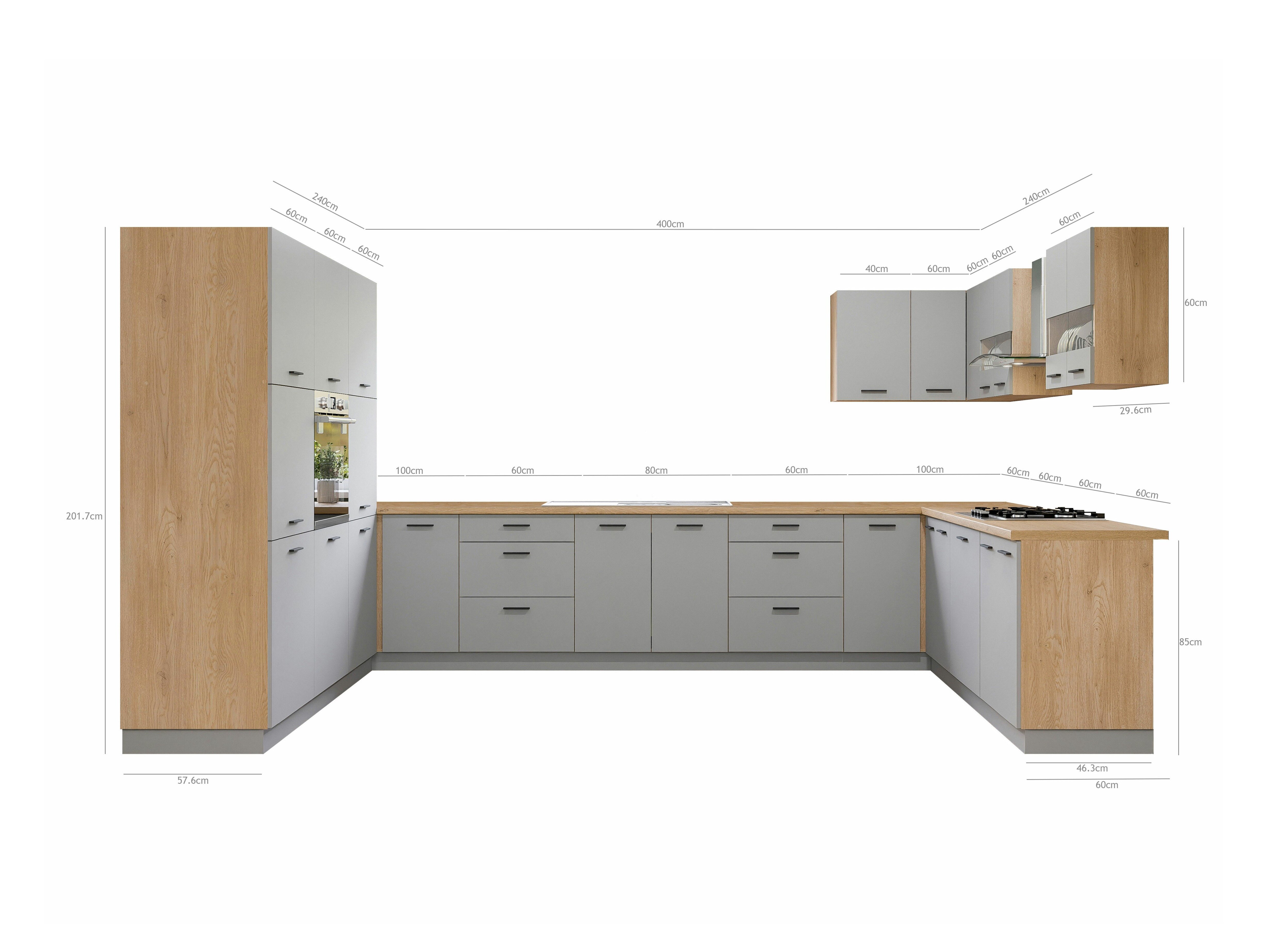 Modulkøkkensæt Ati Grey 132