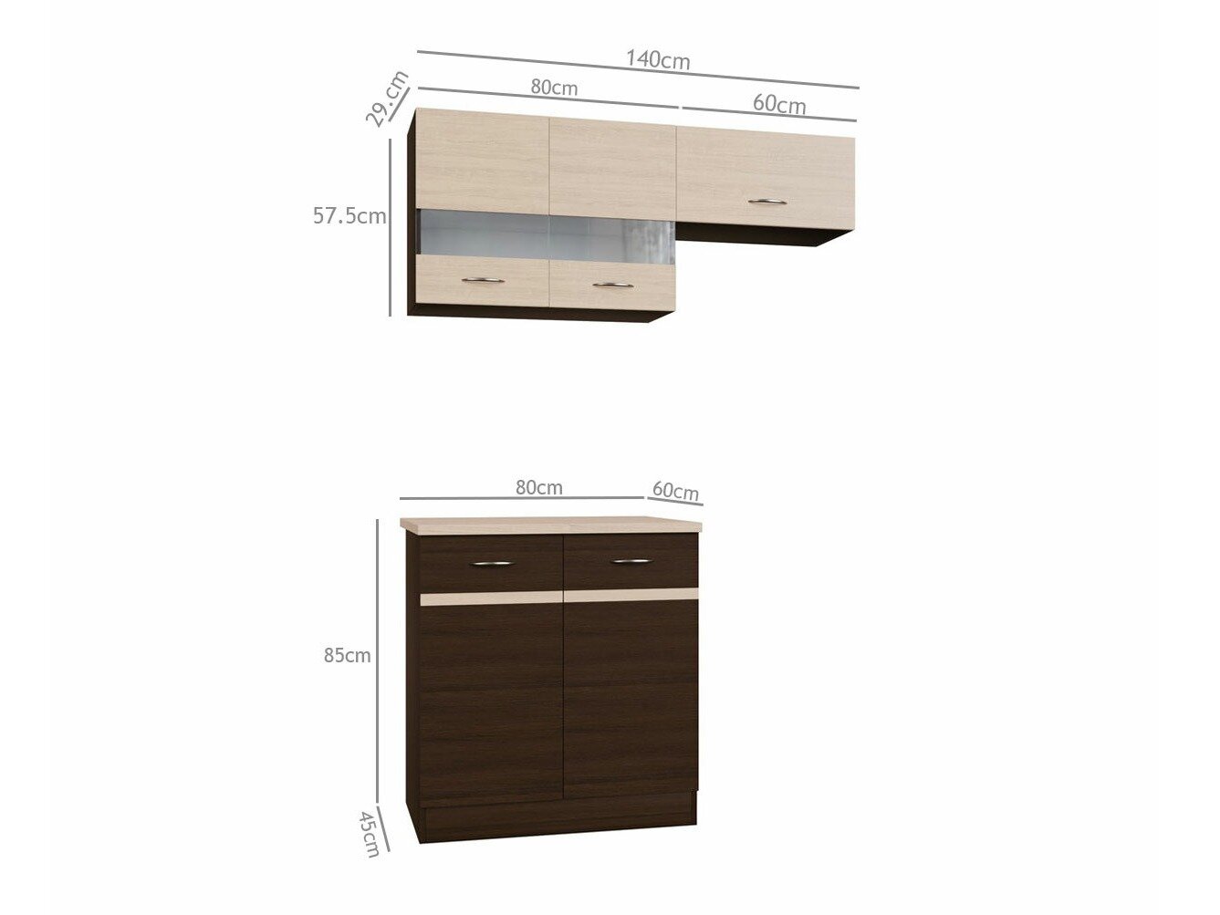 Modulkøkkensæt Eli Dark 116