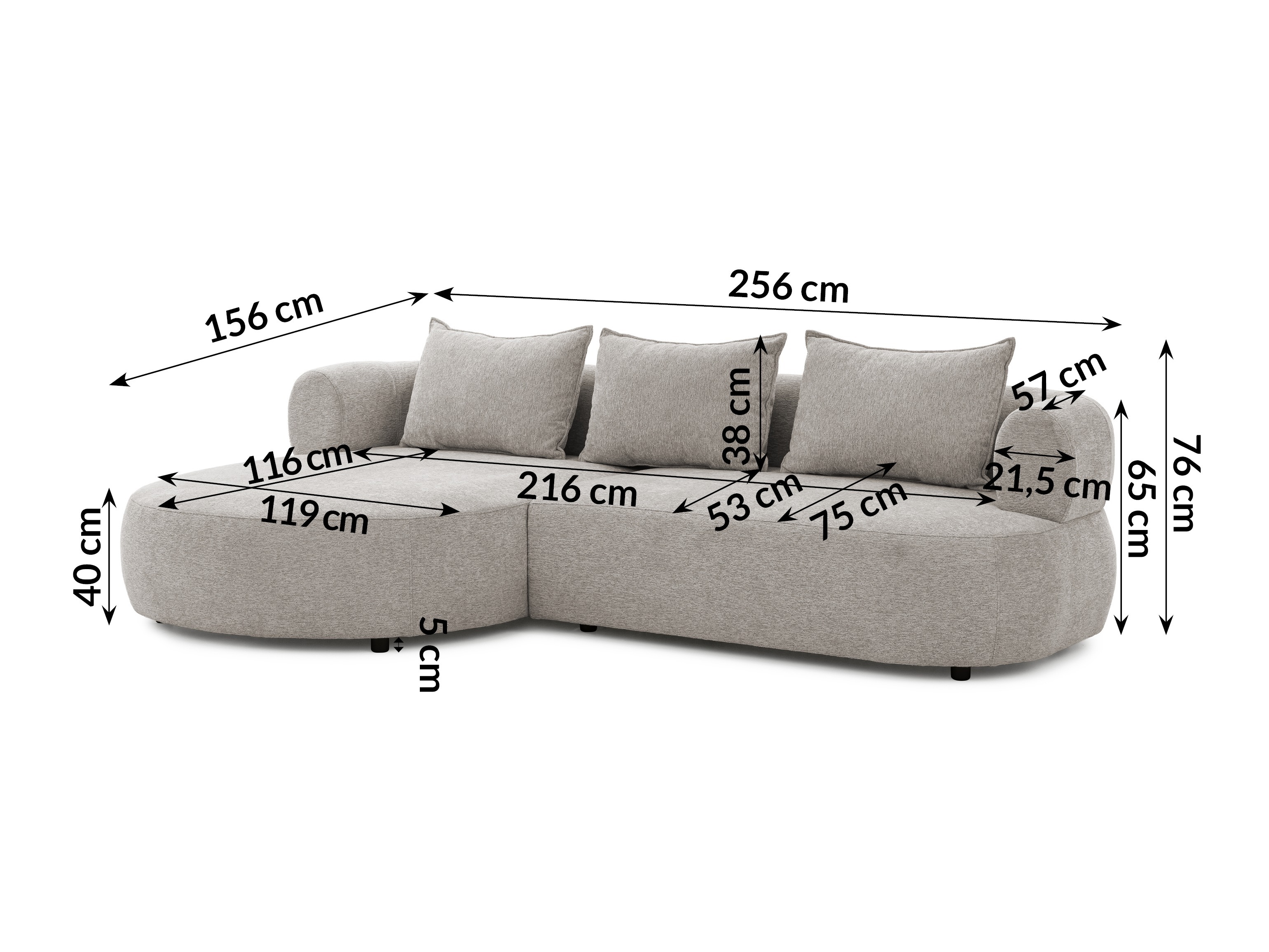 Hjørnesofa Rocklin 101 (Toro 145)