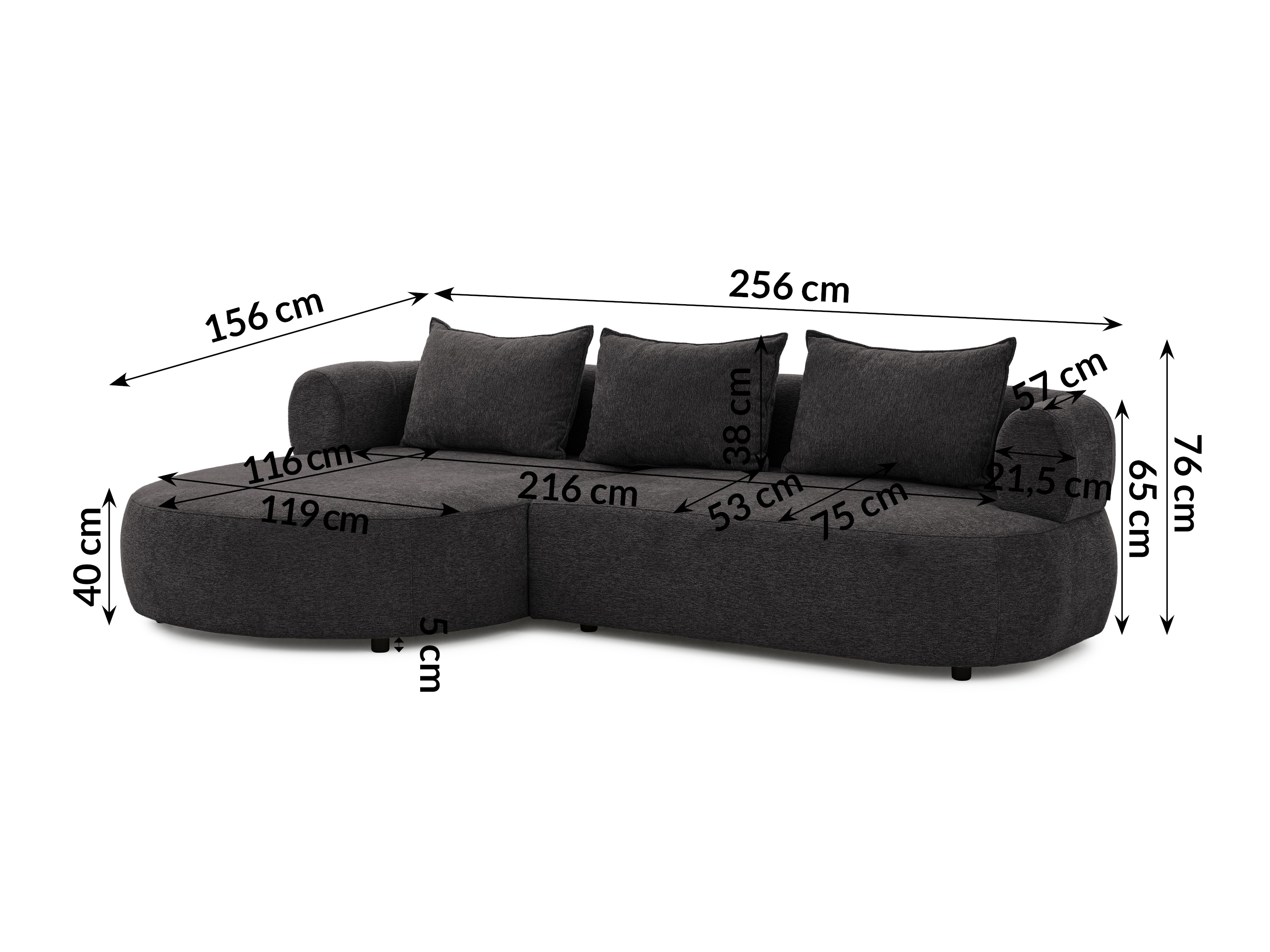 Hjørnesofa Rocklin 101 (Toro 150)
