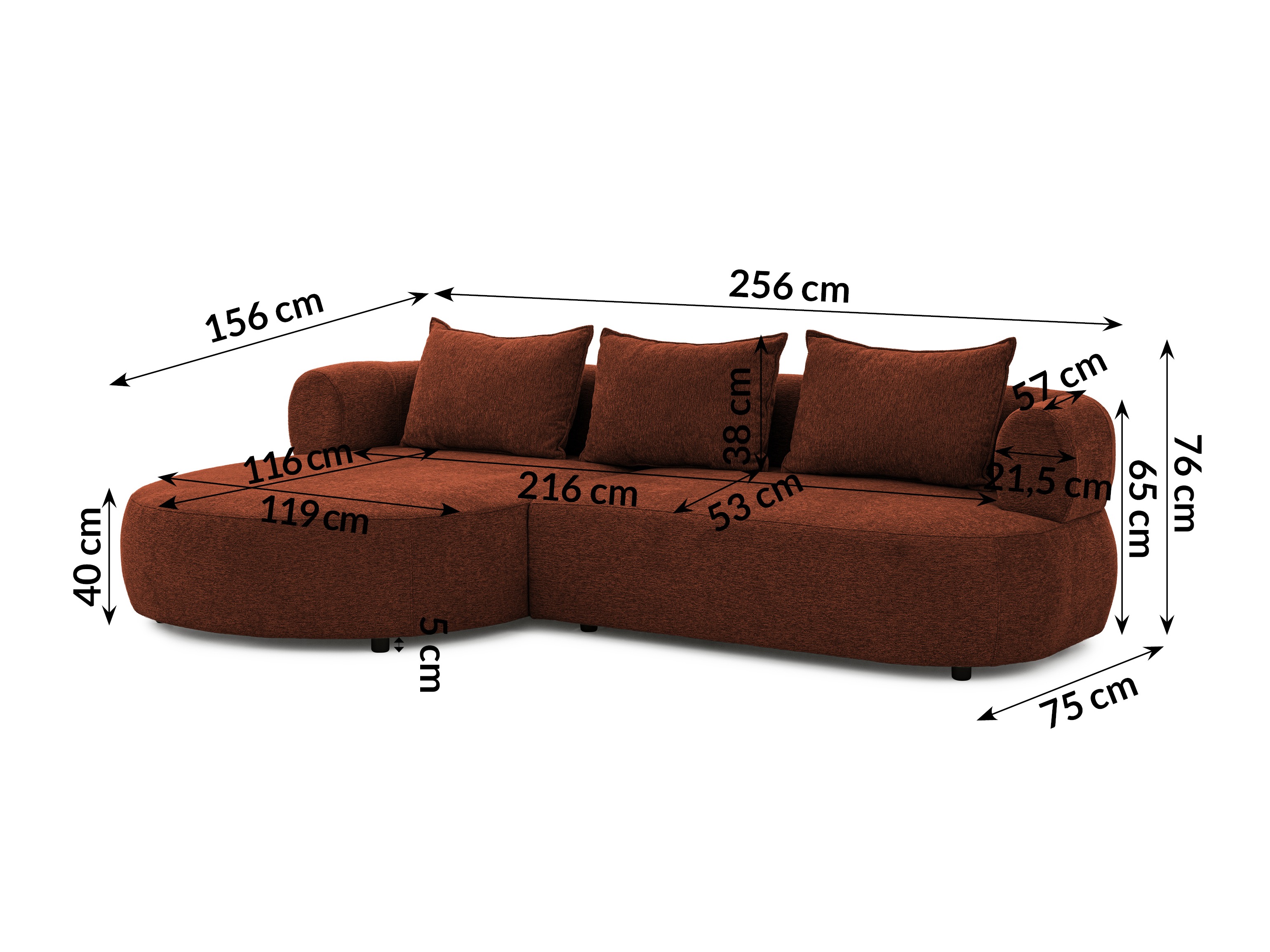 Hjørnesofa Rocklin 101 (Toro 155)