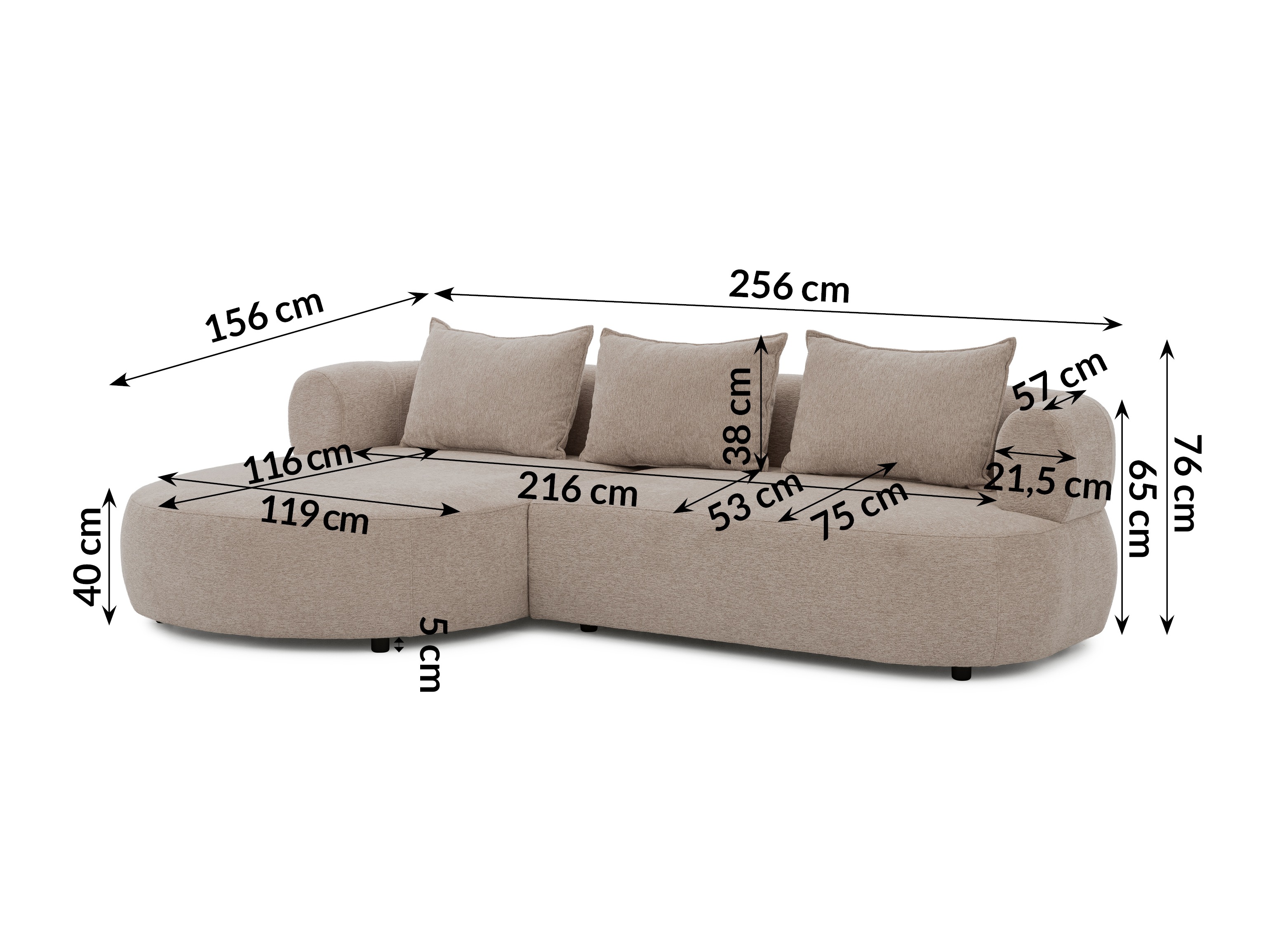 Hjørnesofa Rocklin 101 (Toro 30)