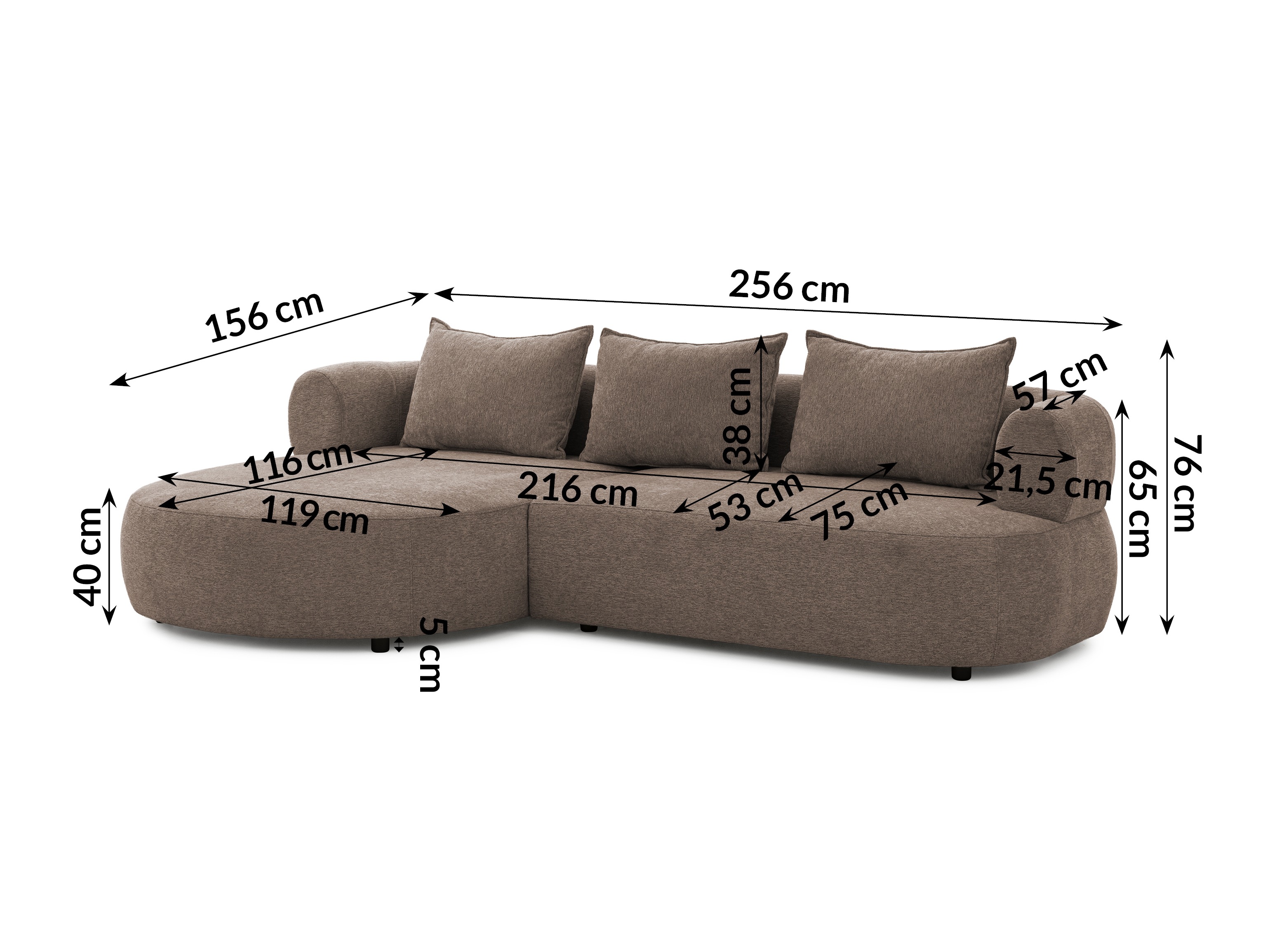 Hjørnesofa Rocklin 101 (Toro 45)