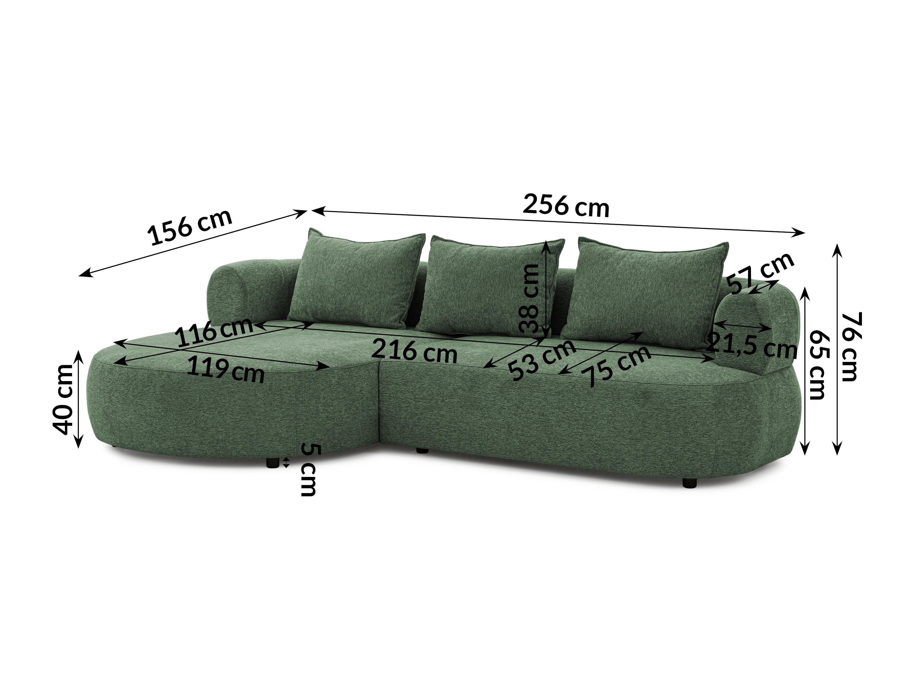 Hjørnesofa Rocklin 101 (Toro 95)