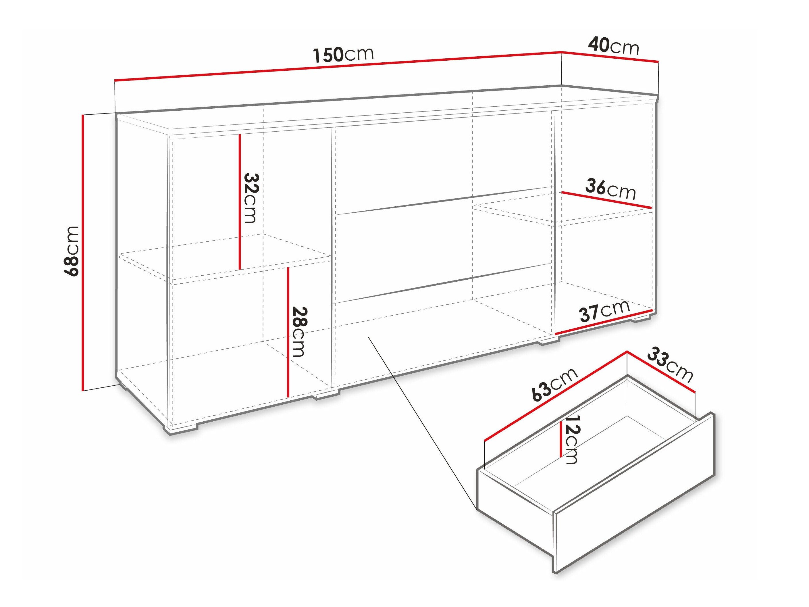 Kommode Sarasota 142 (Artisan eg)