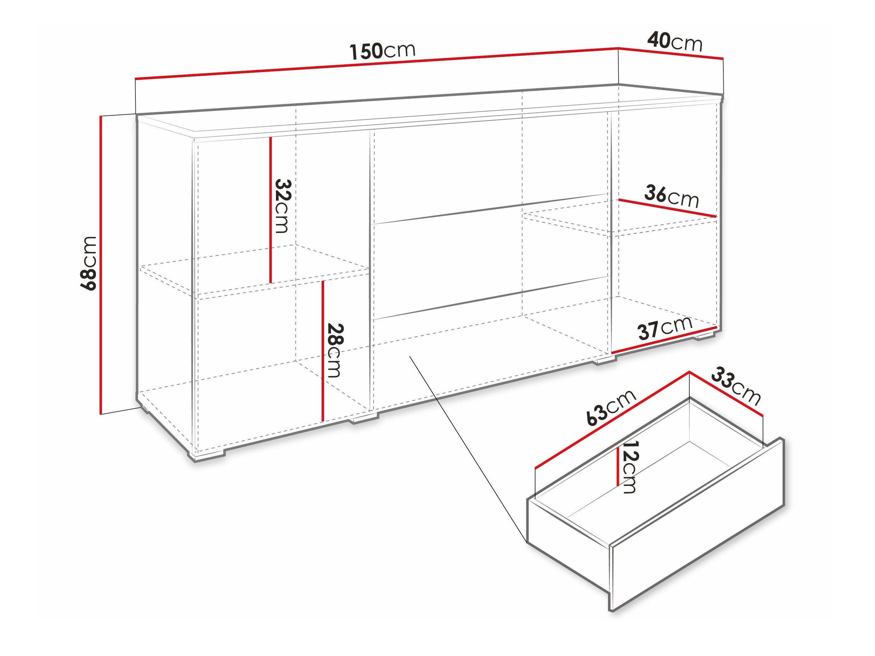Kommode Sarasota 142 (Wotan eg)