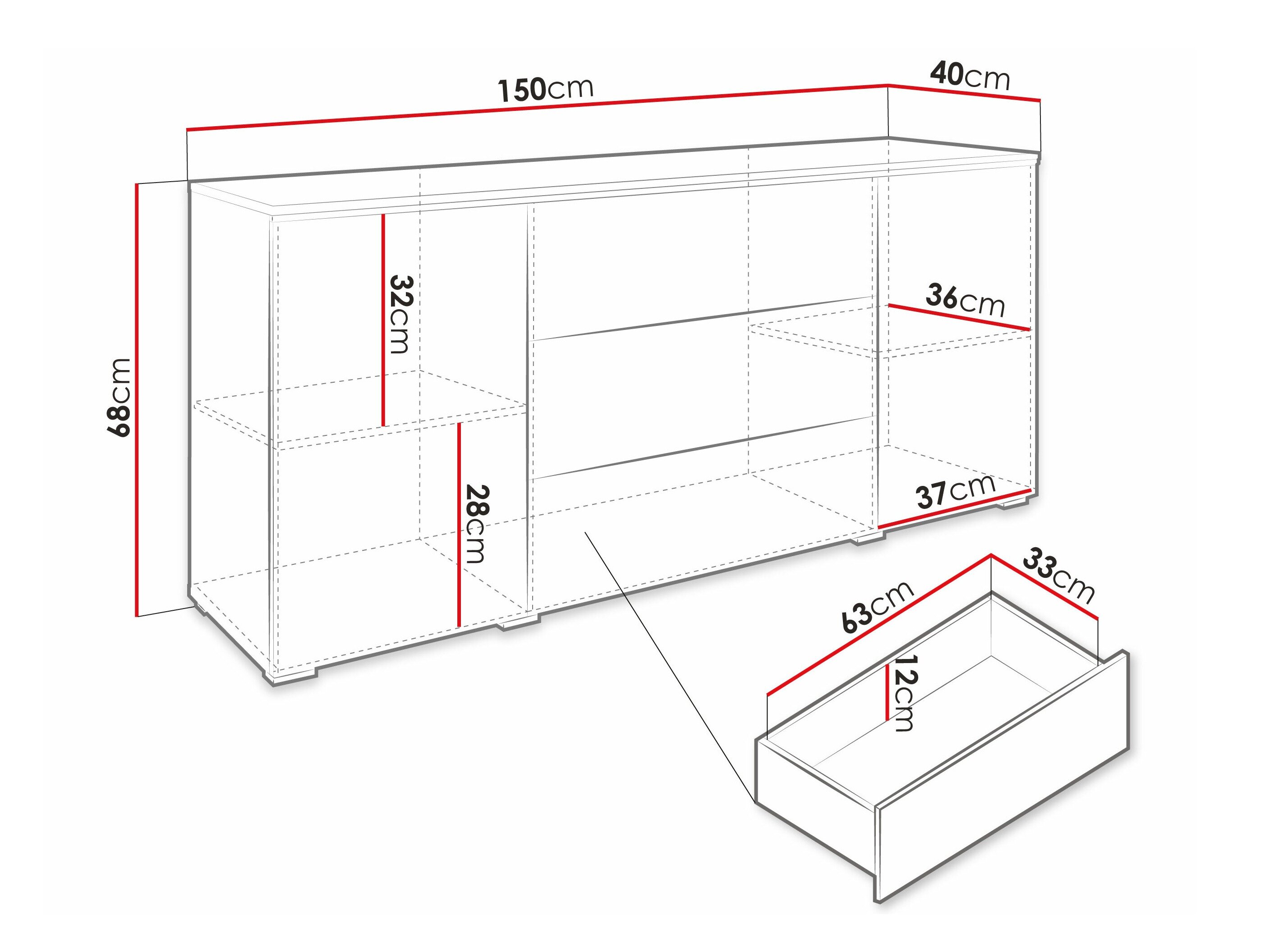 Kommode Sarasota 142 (Wotan eg)