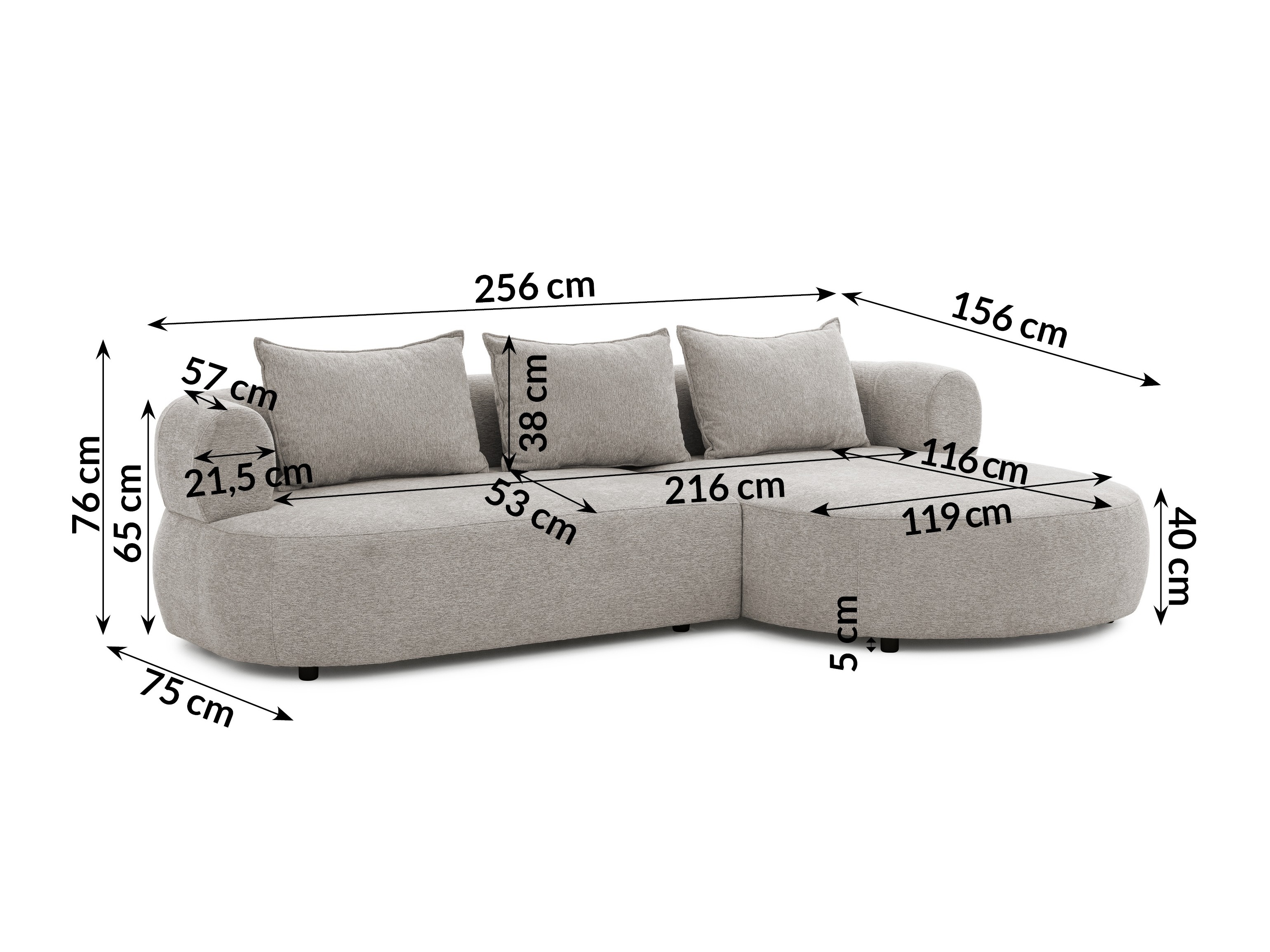 Hjørnesofa Rocklin 101 (Toro 145)