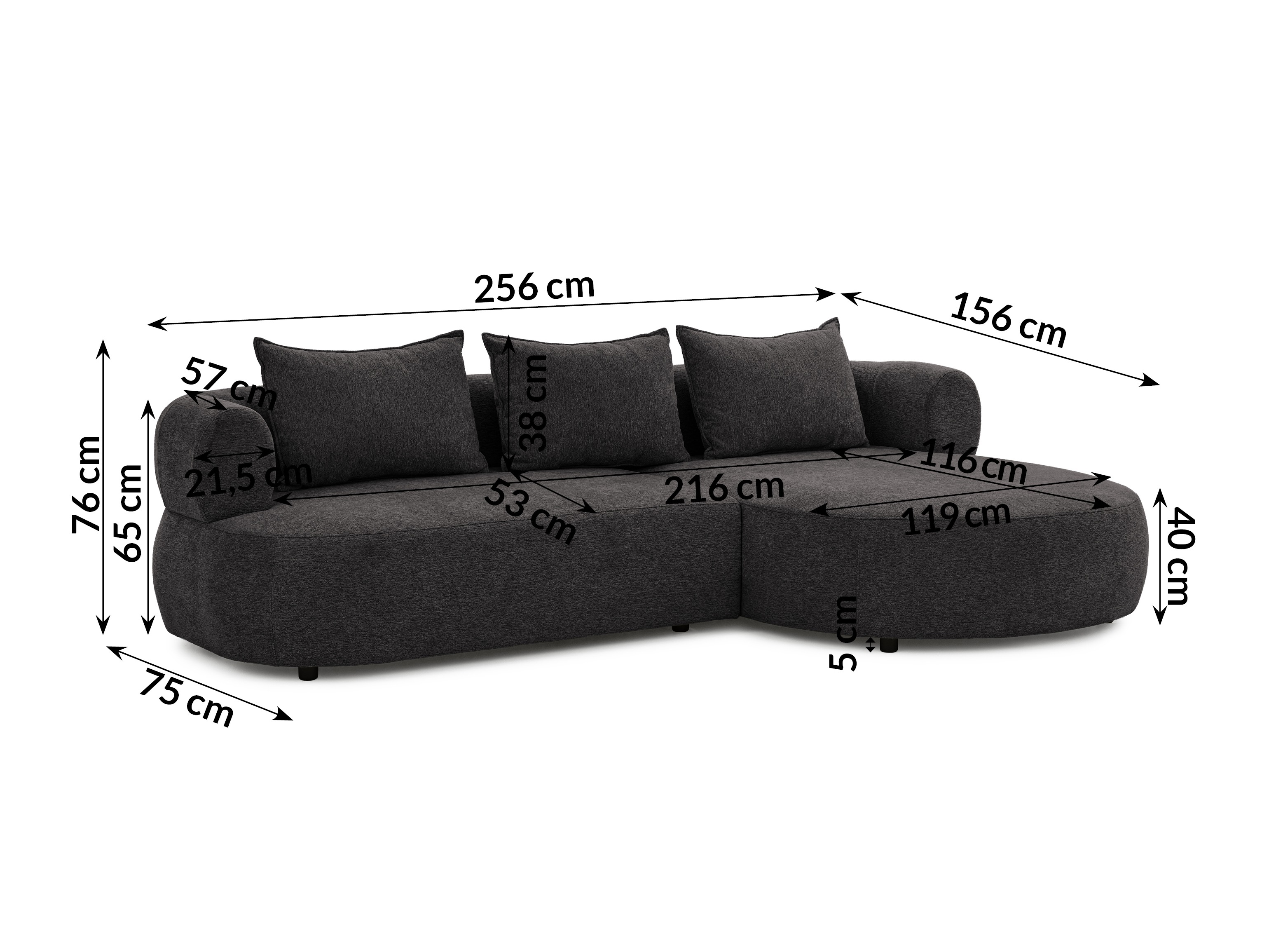 Hjørnesofa Rocklin 101 (Toro 150)