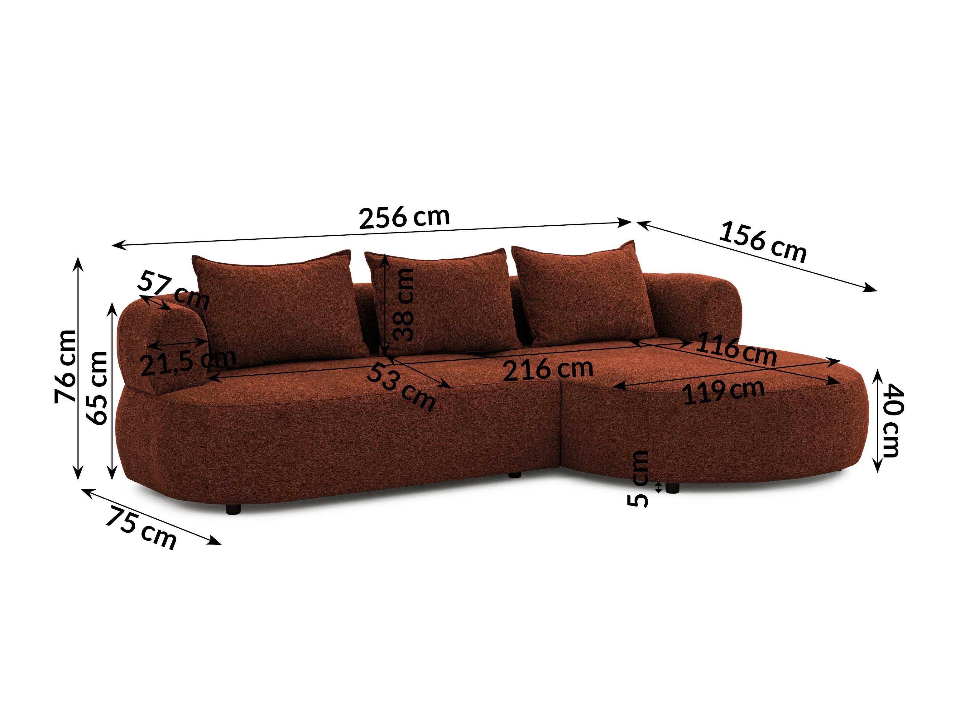 Hjørnesofa Rocklin 101 (Toro 155)