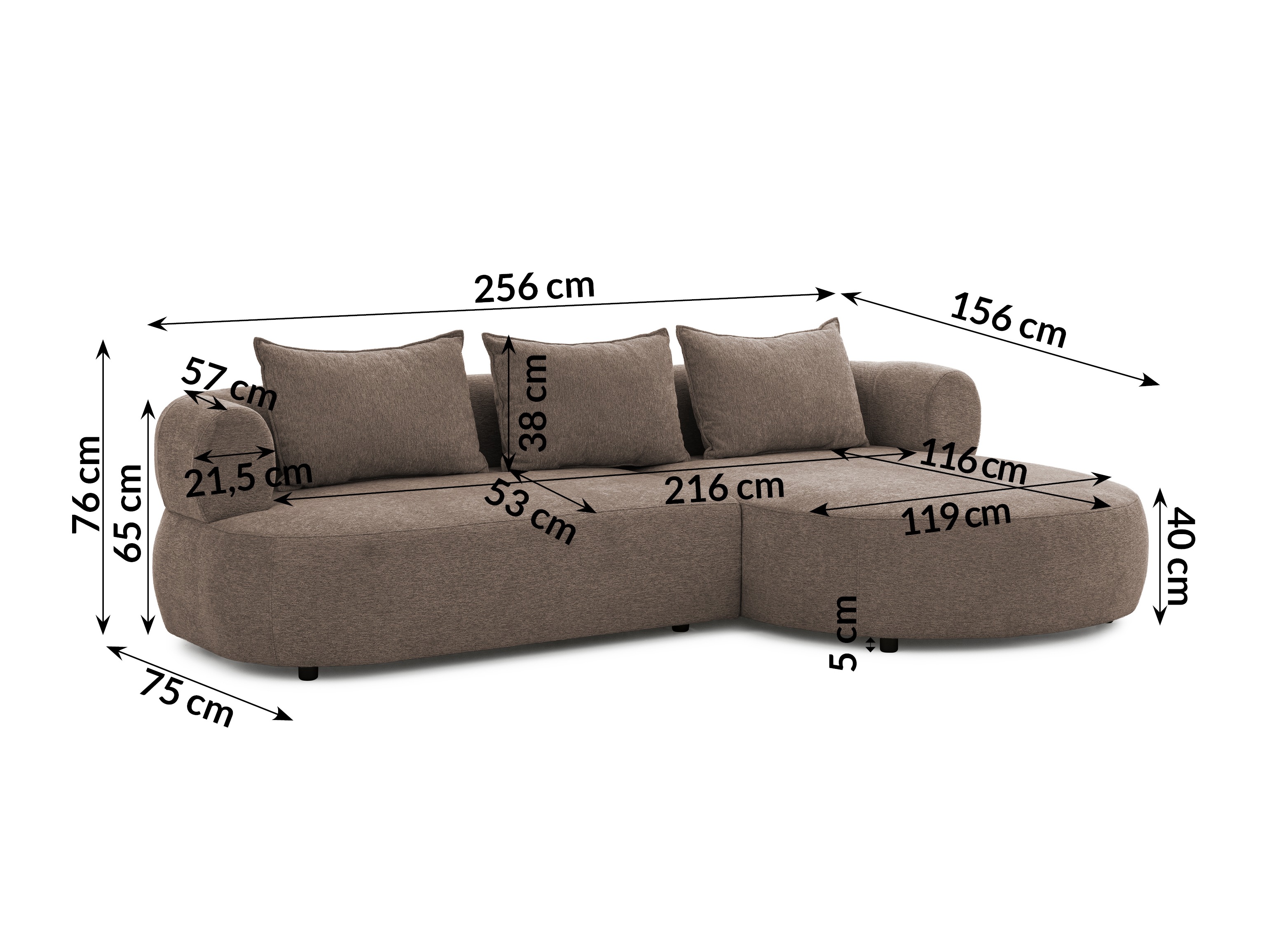 Hjørnesofa Rocklin 101 (Toro 45)