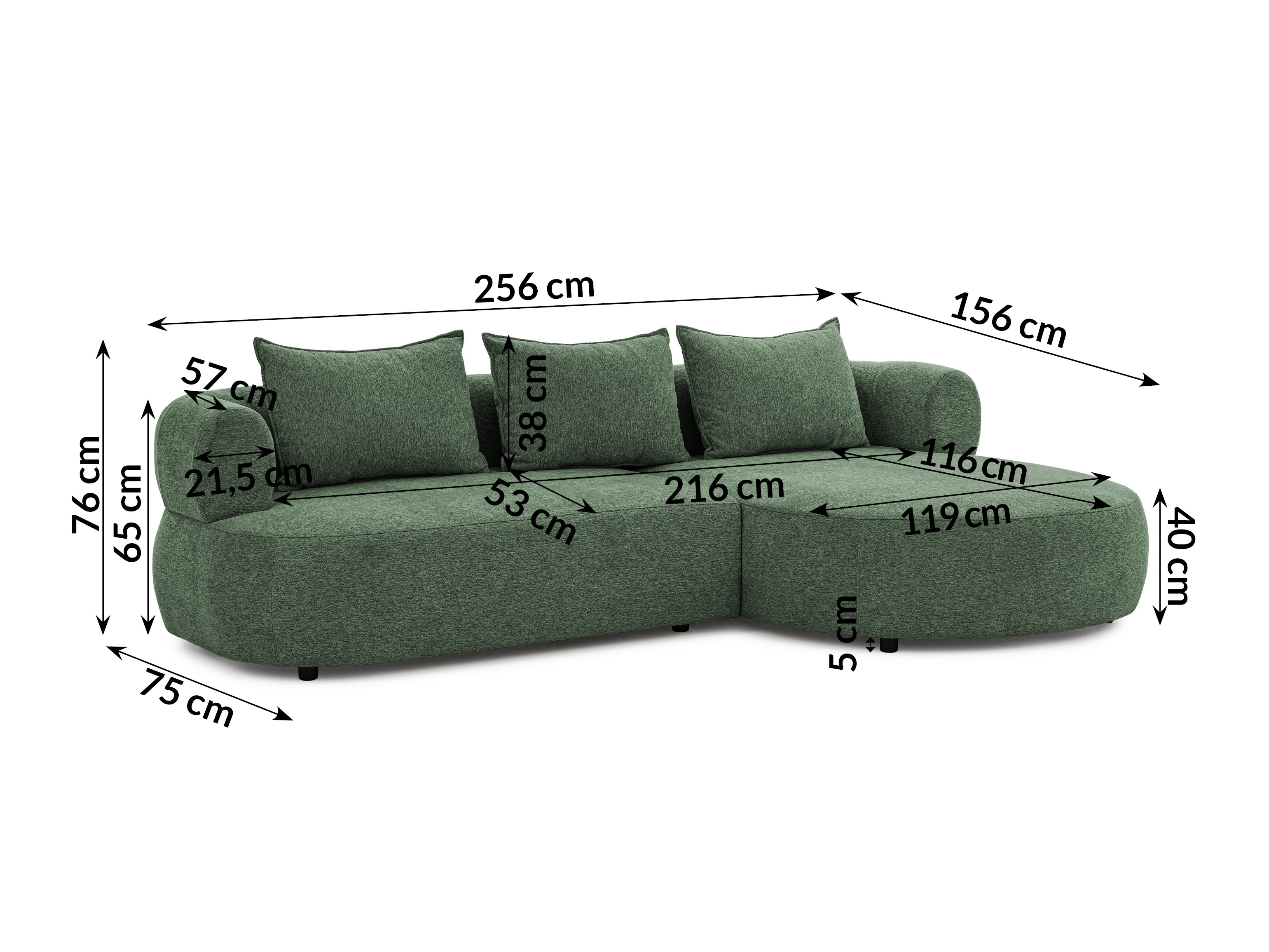 Hjørnesofa Rocklin 101 (Toro 95)